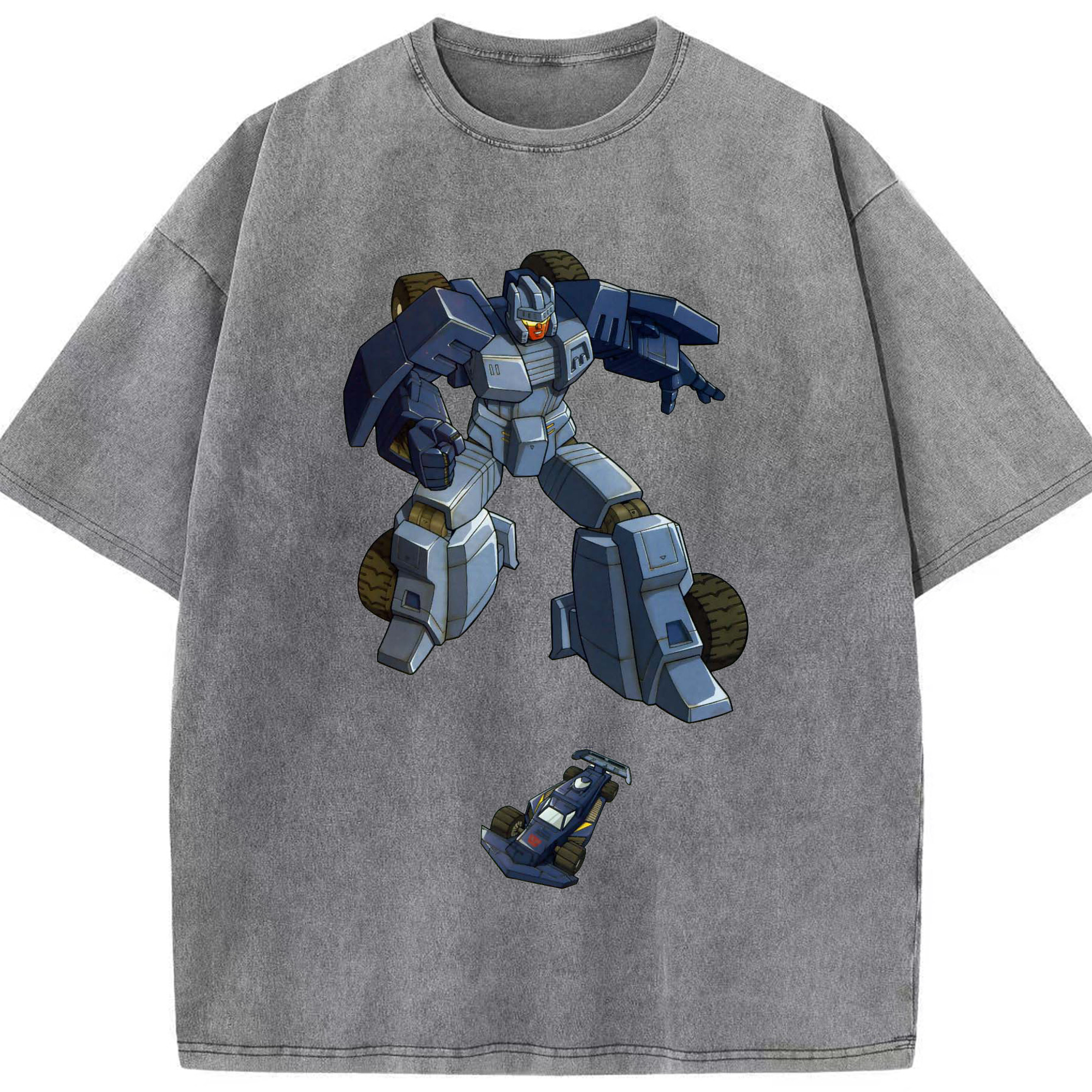 （画像用）  綿100% ヴィンテージ風 半袖Tシャツ（フロントプリント）