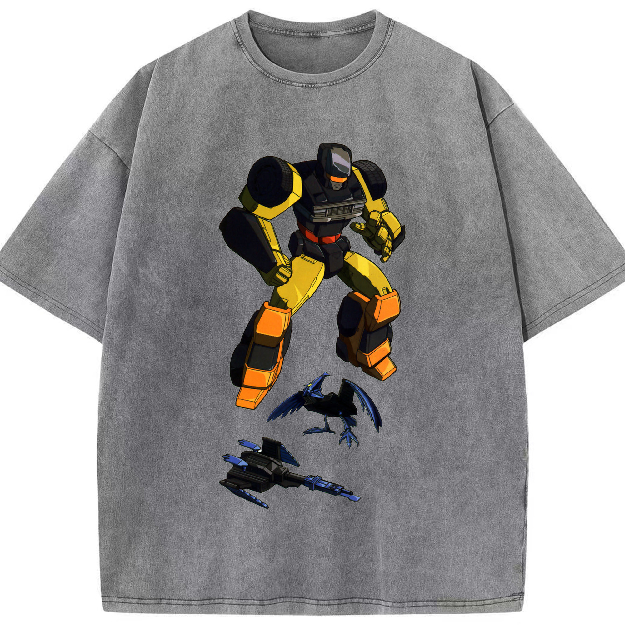 （画像用）  綿100% ヴィンテージ風 半袖Tシャツ（フロントプリント）