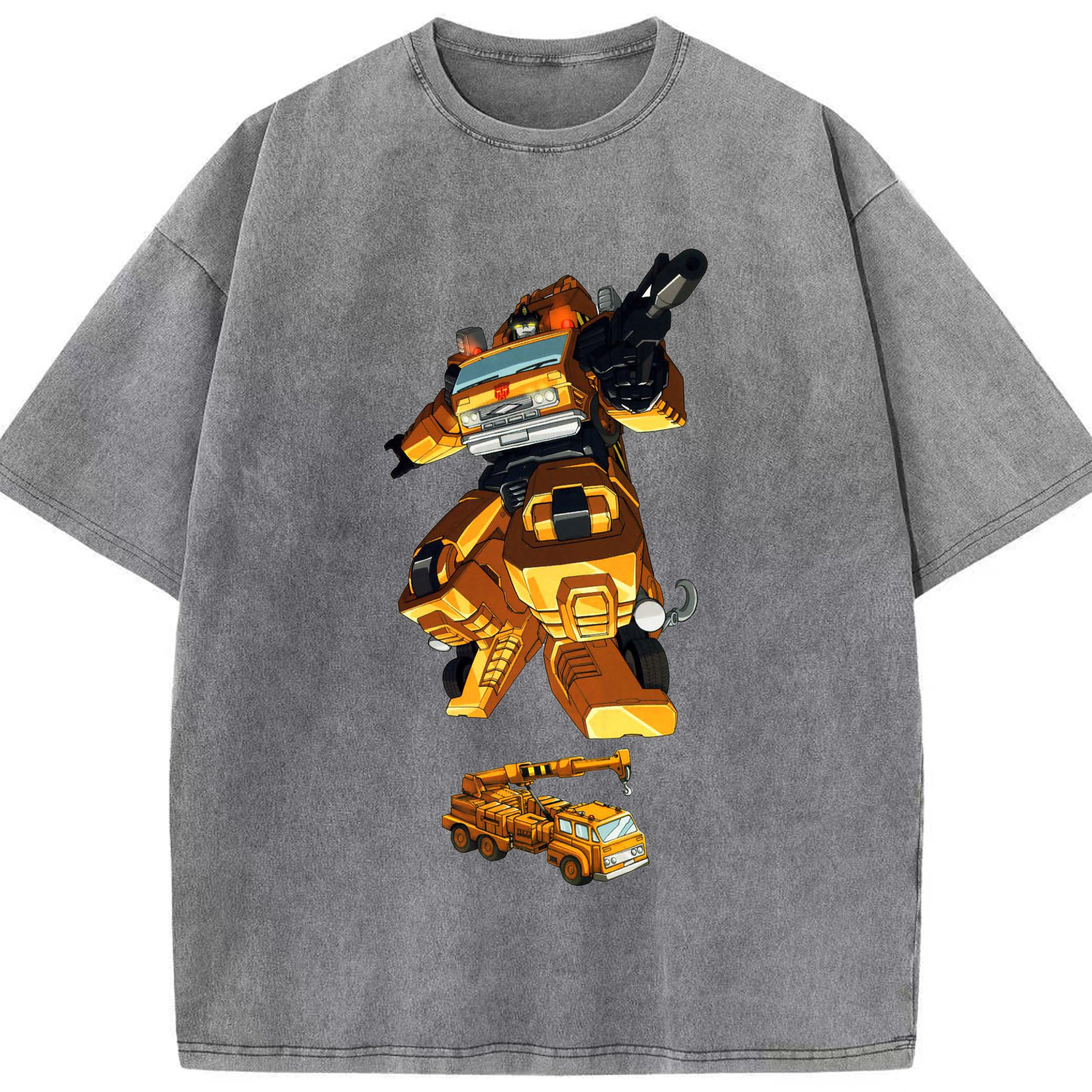 （画像用）  綿100% ヴィンテージ風 半袖Tシャツ（フロントプリント）