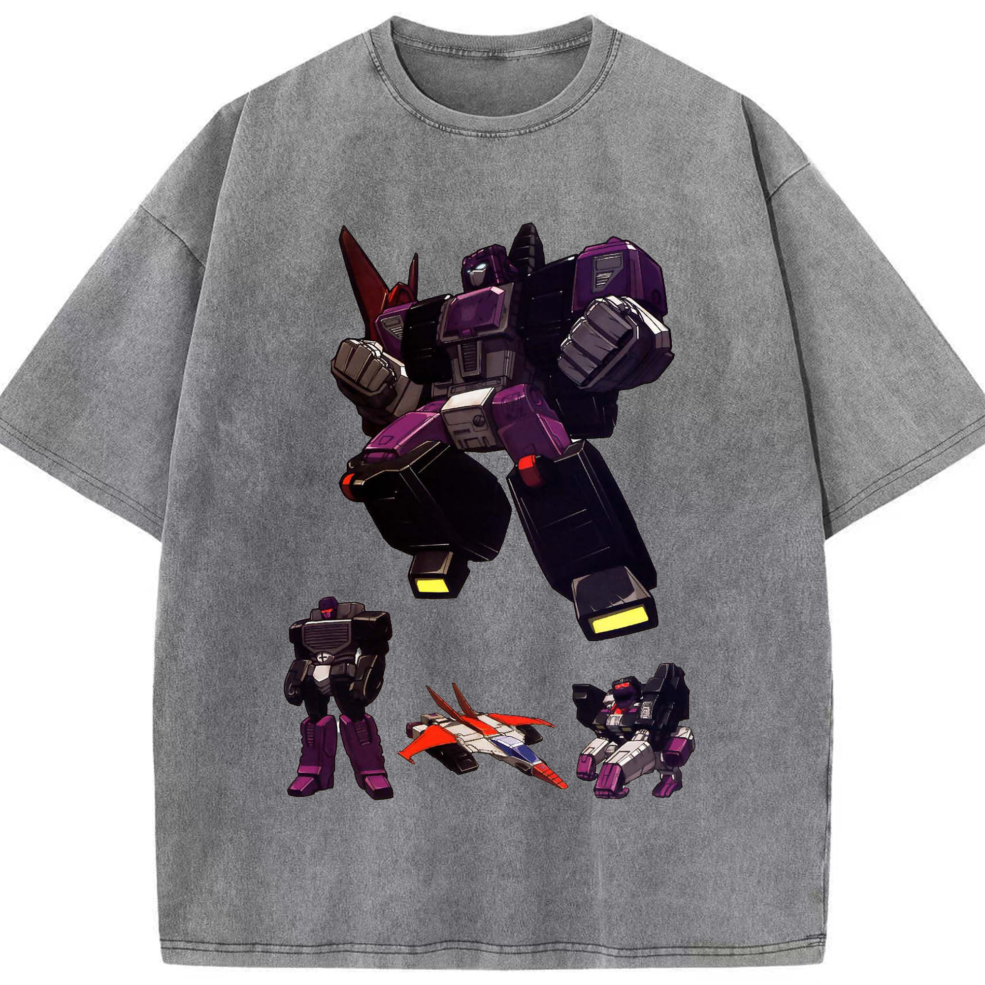 （画像用）  綿100% ヴィンテージ風 半袖Tシャツ（フロントプリント）