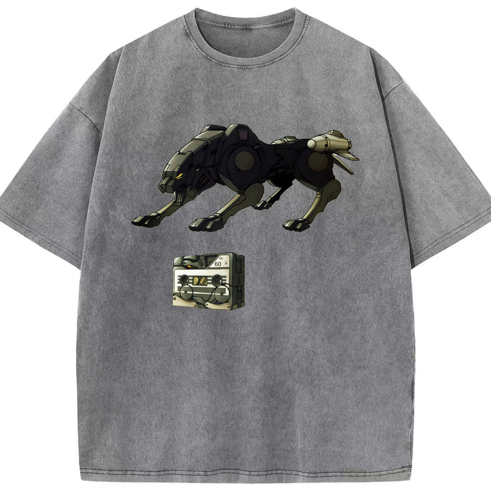 （画像用）  綿100% ヴィンテージ風 半袖Tシャツ（フロントプリント）