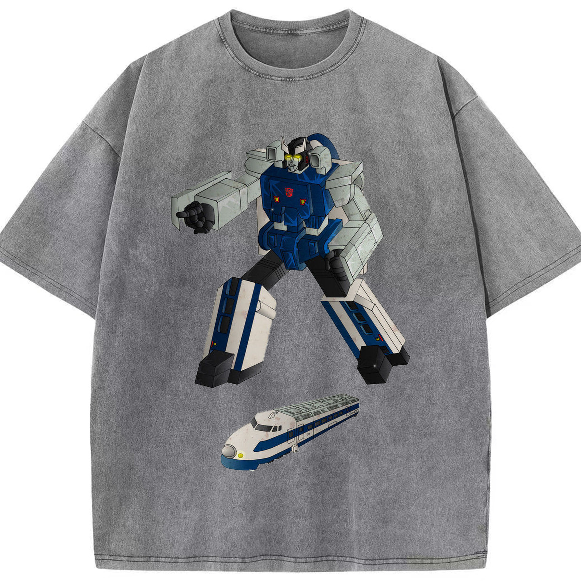 （画像用）  綿100% ヴィンテージ風 半袖Tシャツ（フロントプリント）