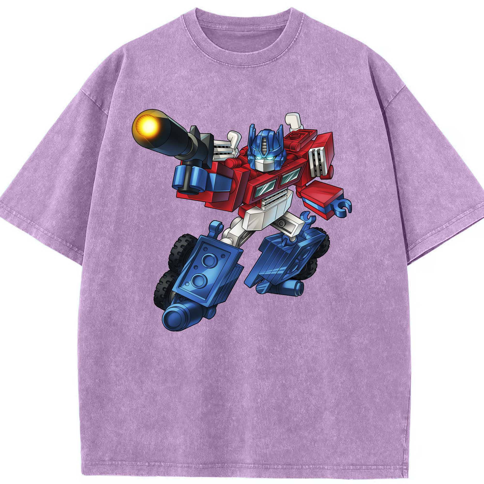 （画像用）  綿100% ヴィンテージ風 半袖Tシャツ（フロントプリント）