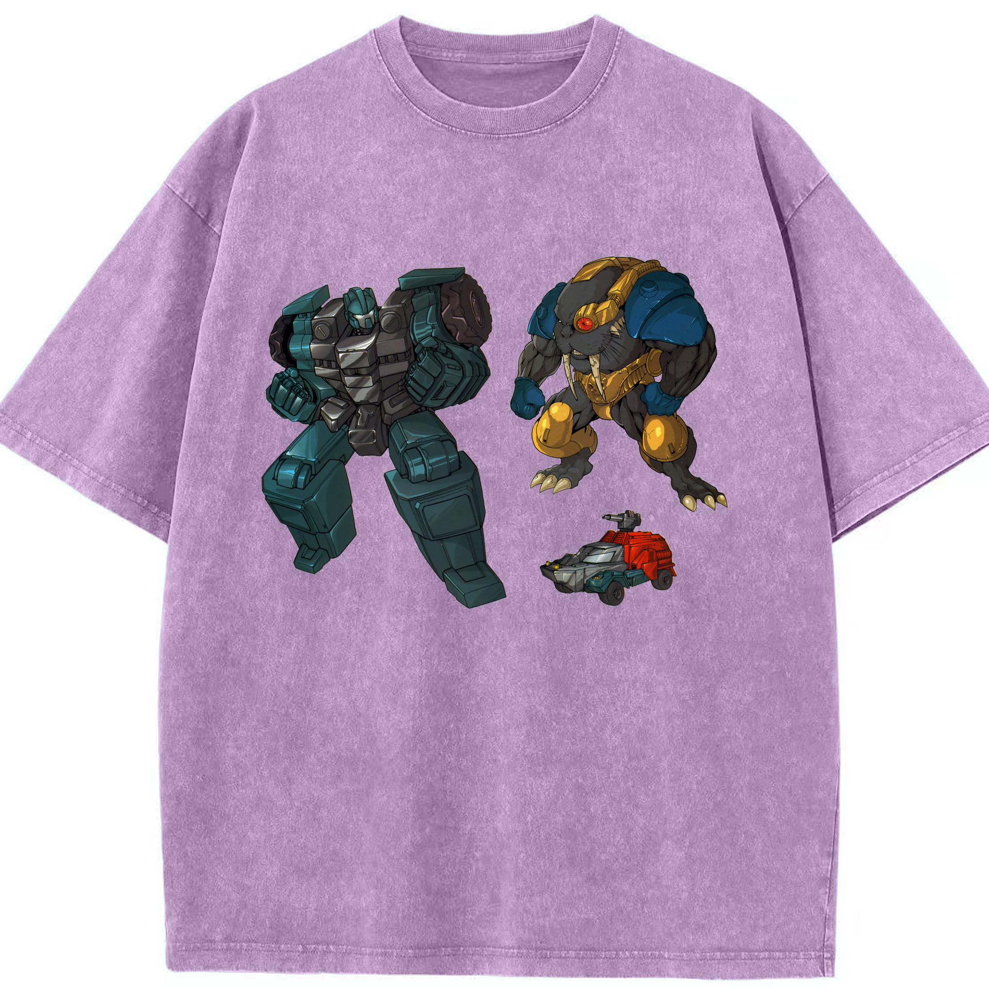 （画像用）  綿100% ヴィンテージ風 半袖Tシャツ（フロントプリント）