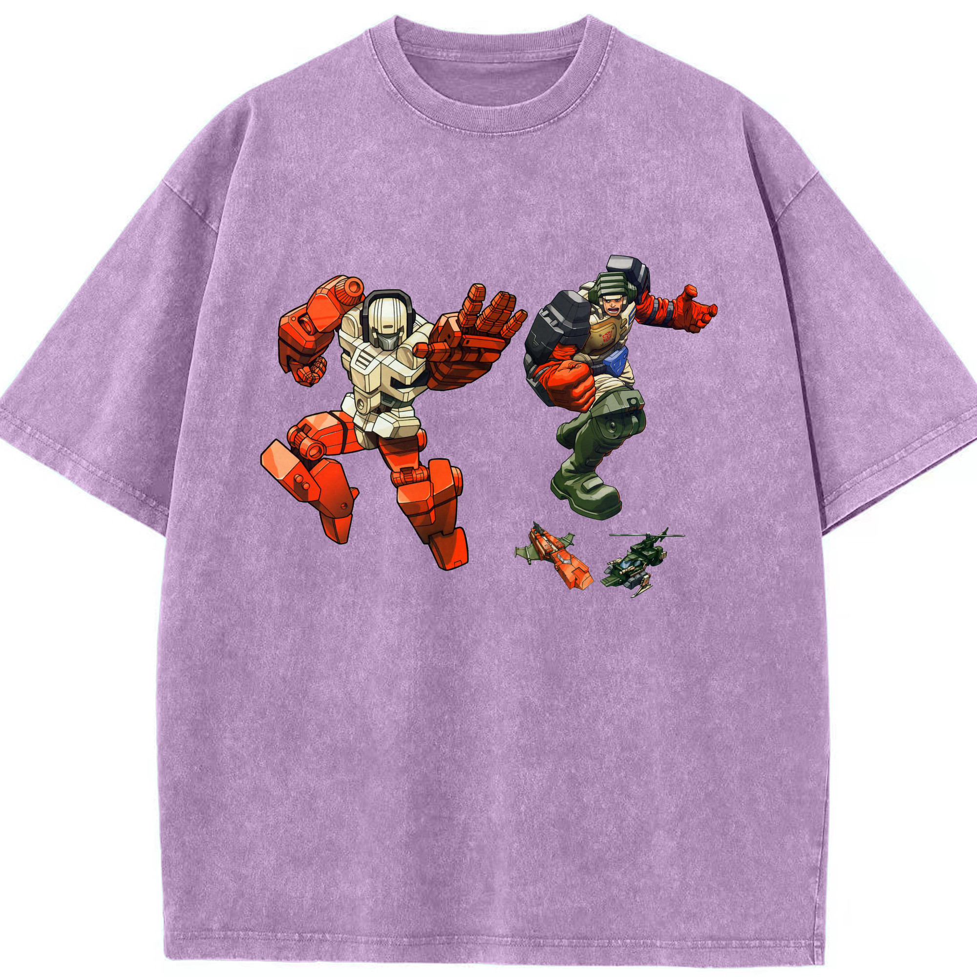 （画像用）  綿100% ヴィンテージ風 半袖Tシャツ（フロントプリント）