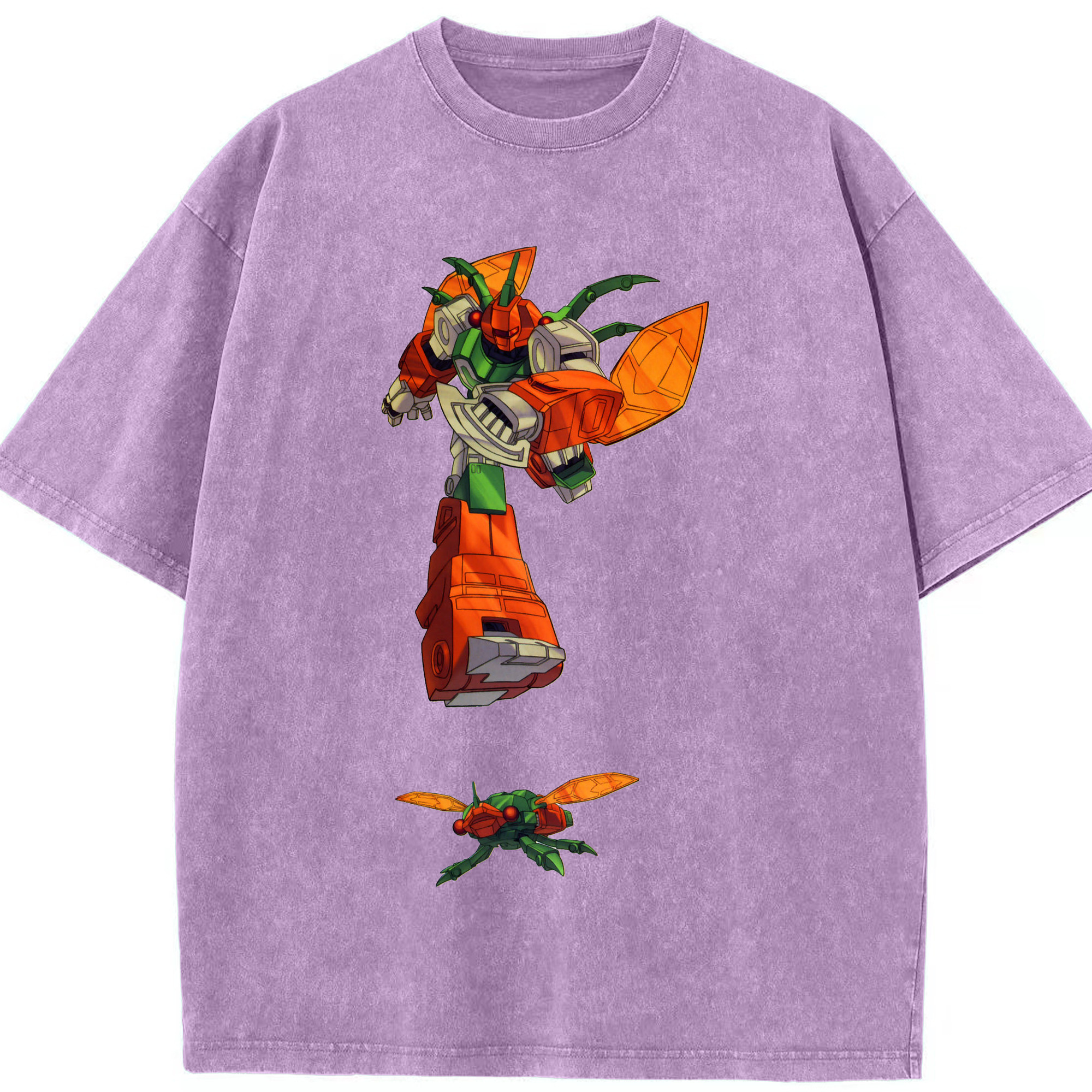 （画像用）  綿100% ヴィンテージ風 半袖Tシャツ（フロントプリント）