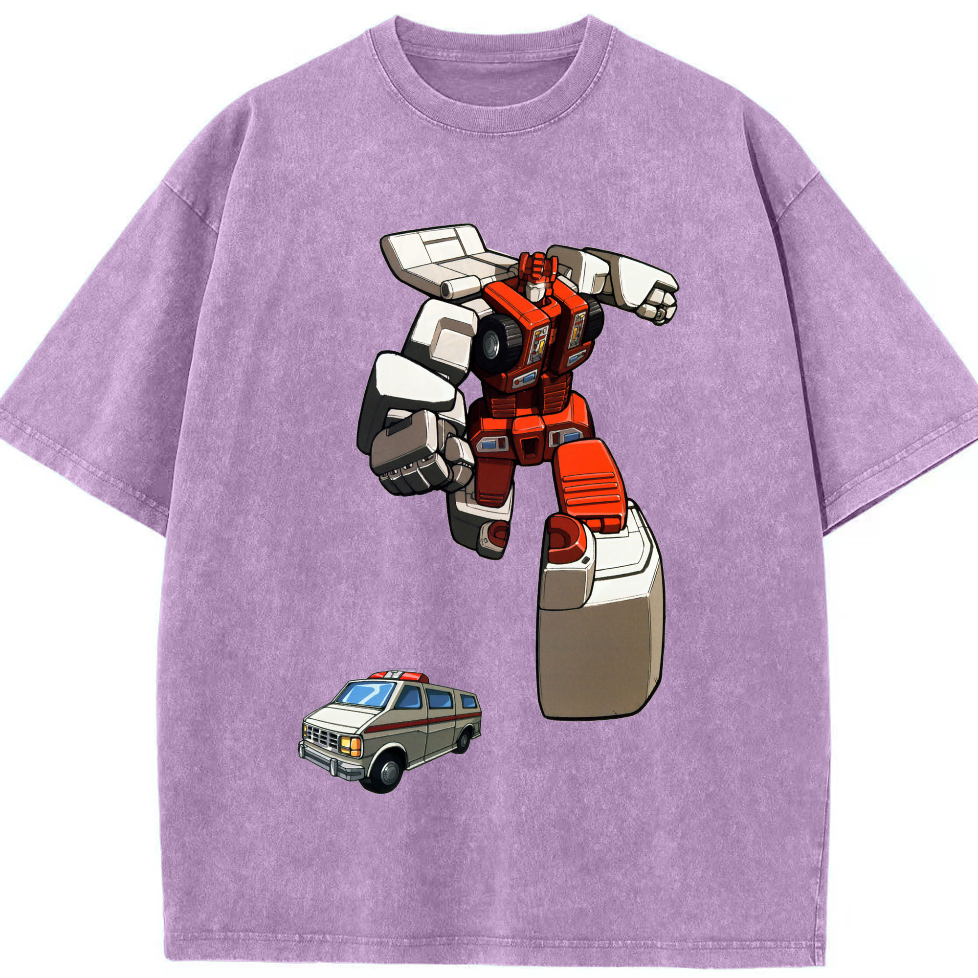 （画像用）  綿100% ヴィンテージ風 半袖Tシャツ（フロントプリント）