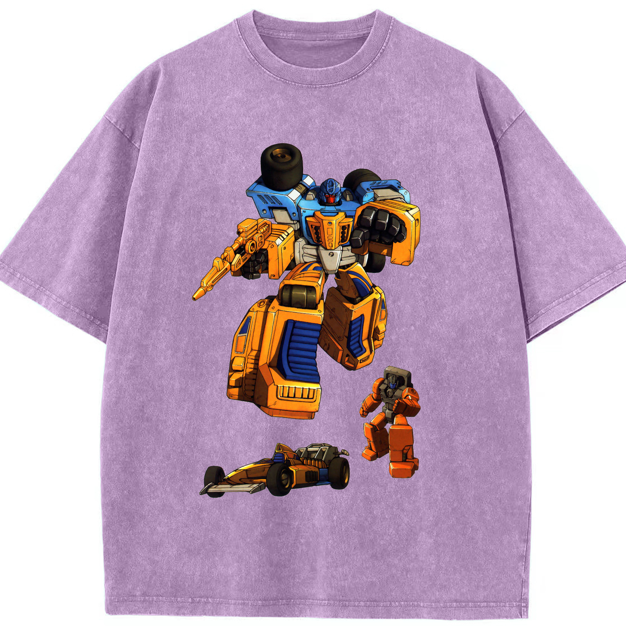 （画像用）  綿100% ヴィンテージ風 半袖Tシャツ（フロントプリント）