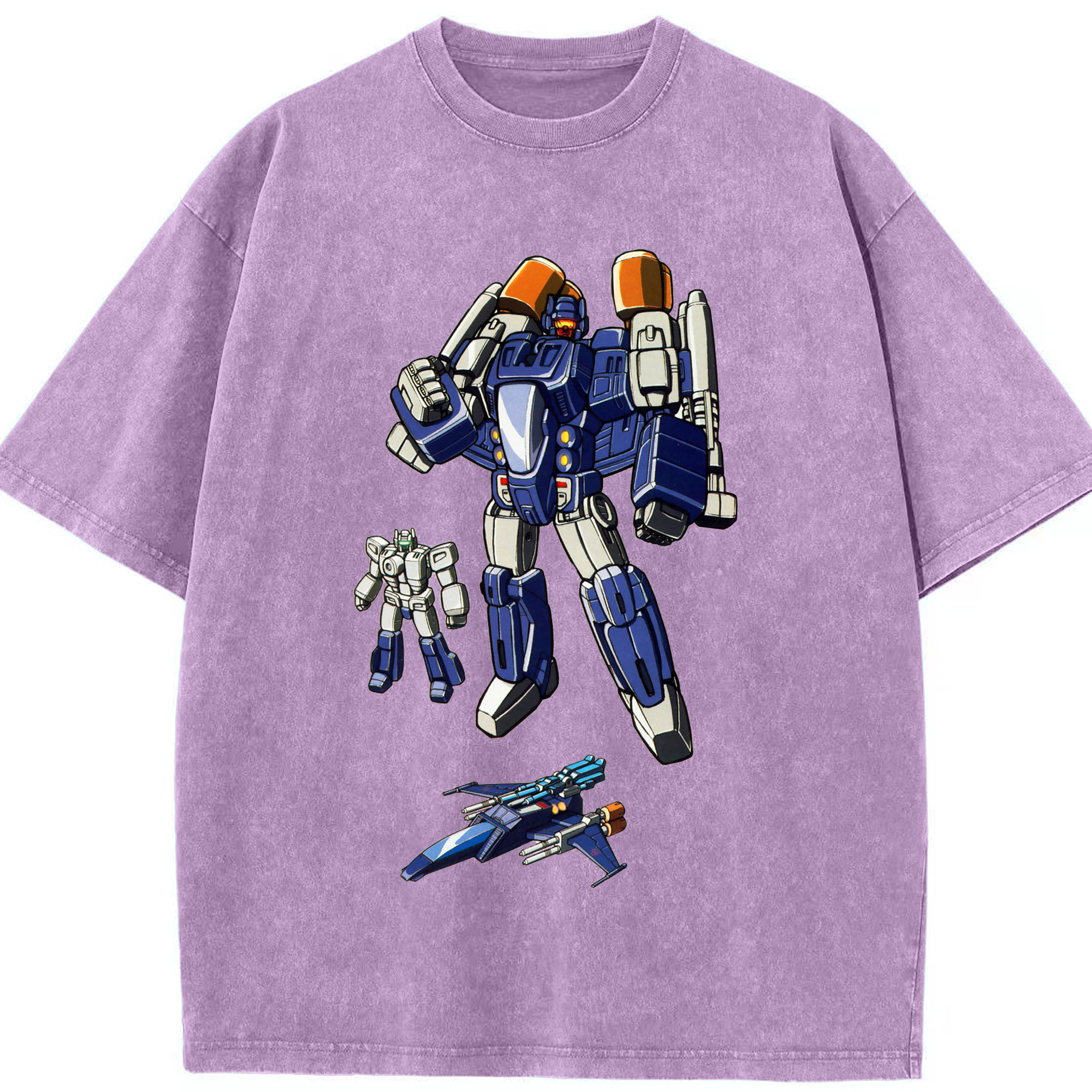 （画像用）  綿100% ヴィンテージ風 半袖Tシャツ（フロントプリント）