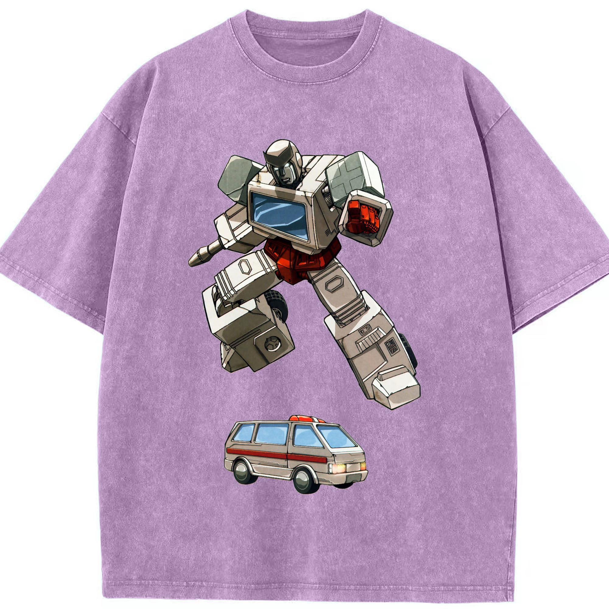 （画像用）  綿100% ヴィンテージ風 半袖Tシャツ（フロントプリント）