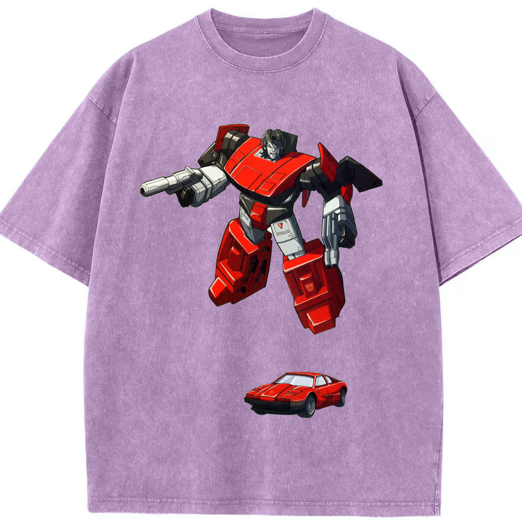 （画像用）  綿100% ヴィンテージ風 半袖Tシャツ（フロントプリント）