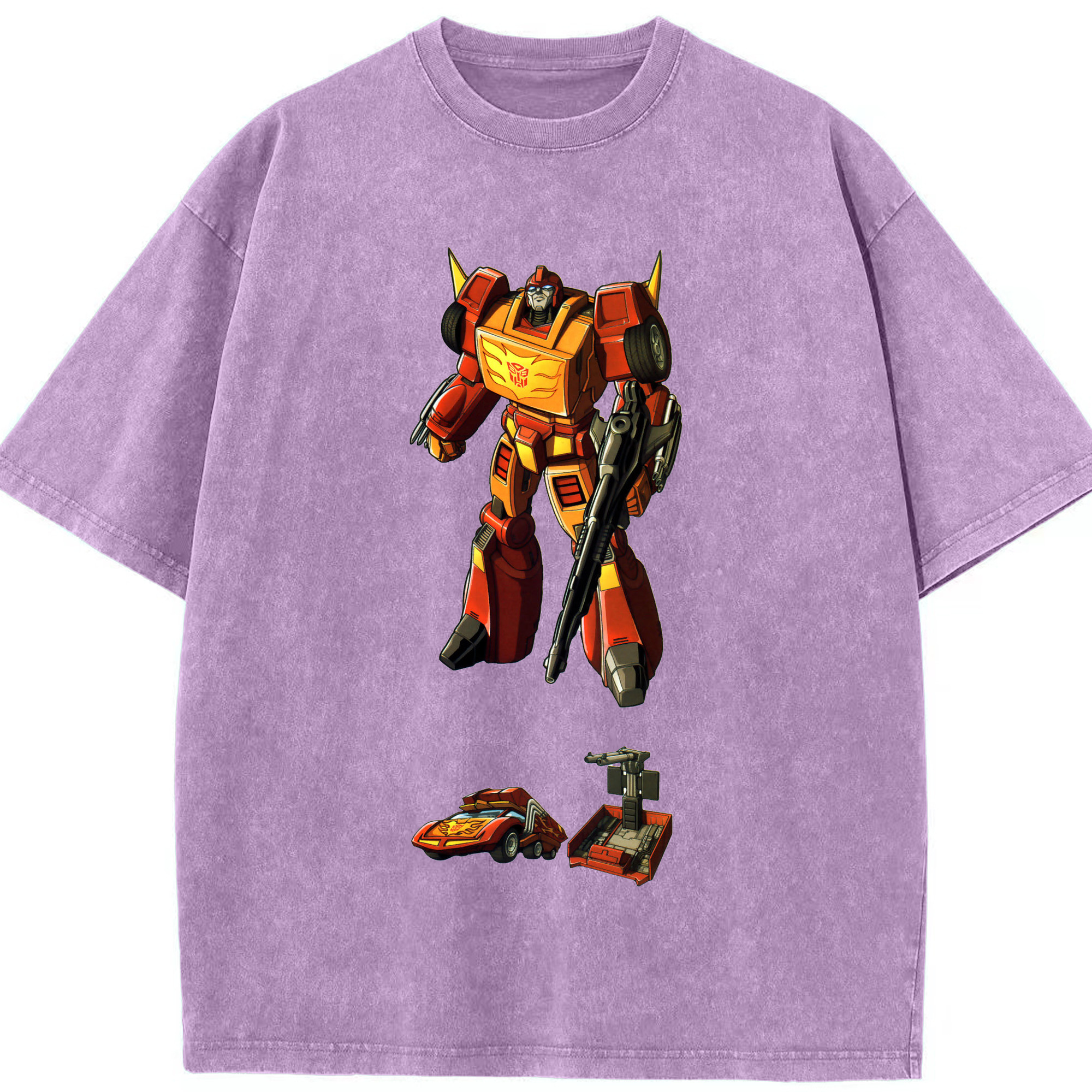 （画像用）  綿100% ヴィンテージ風 半袖Tシャツ（フロントプリント）