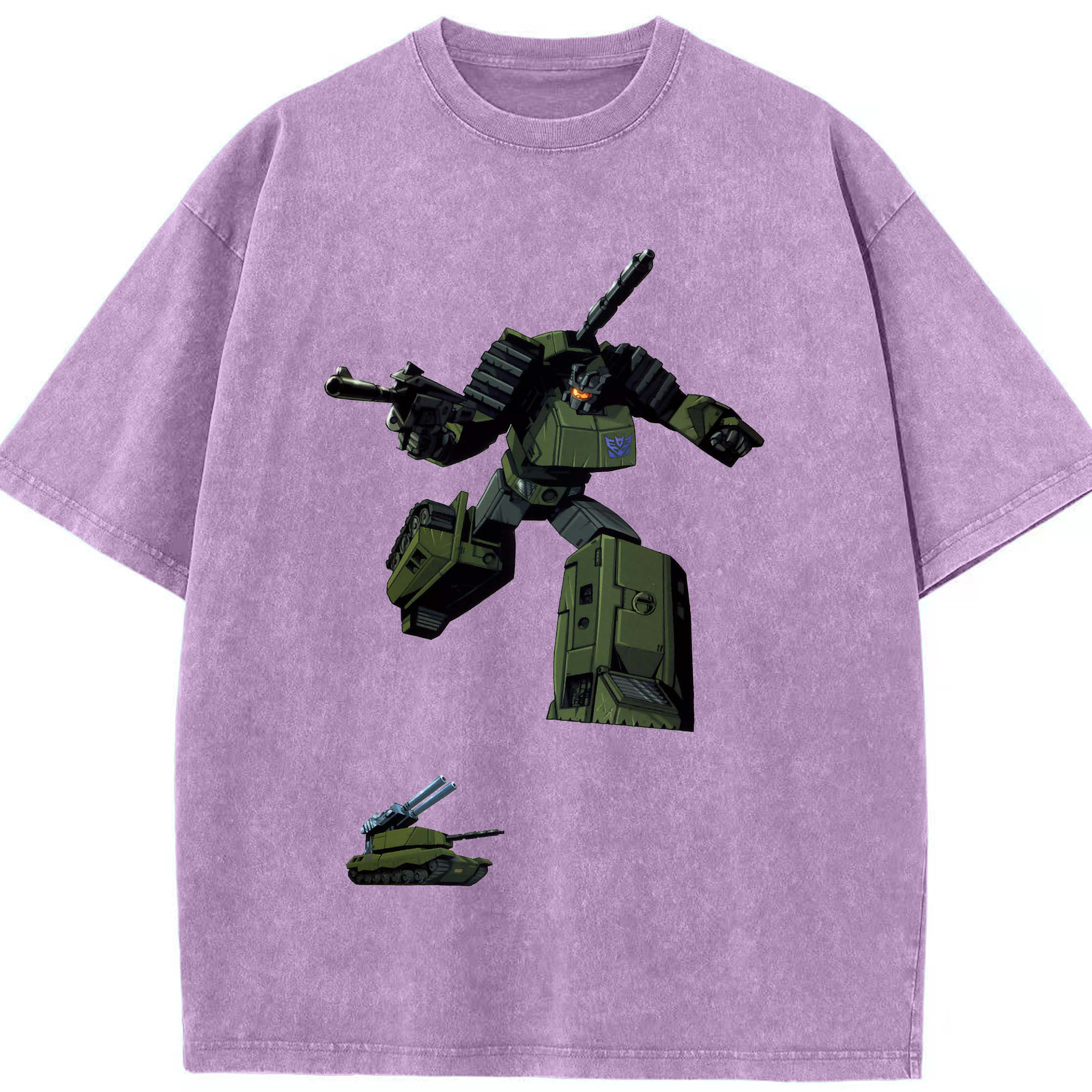 （画像用）  綿100% ヴィンテージ風 半袖Tシャツ（フロントプリント）