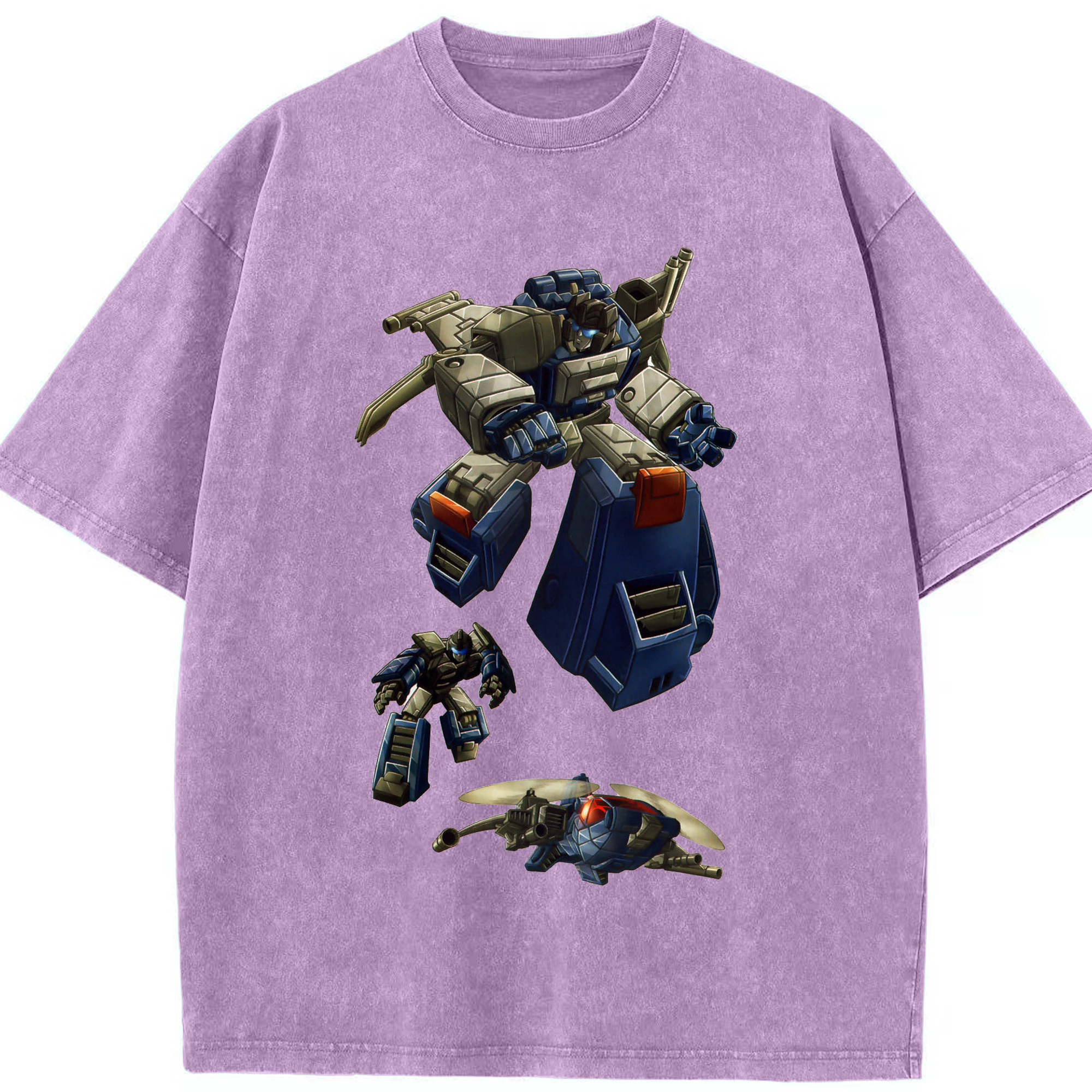 （画像用）  綿100% ヴィンテージ風 半袖Tシャツ（フロントプリント）