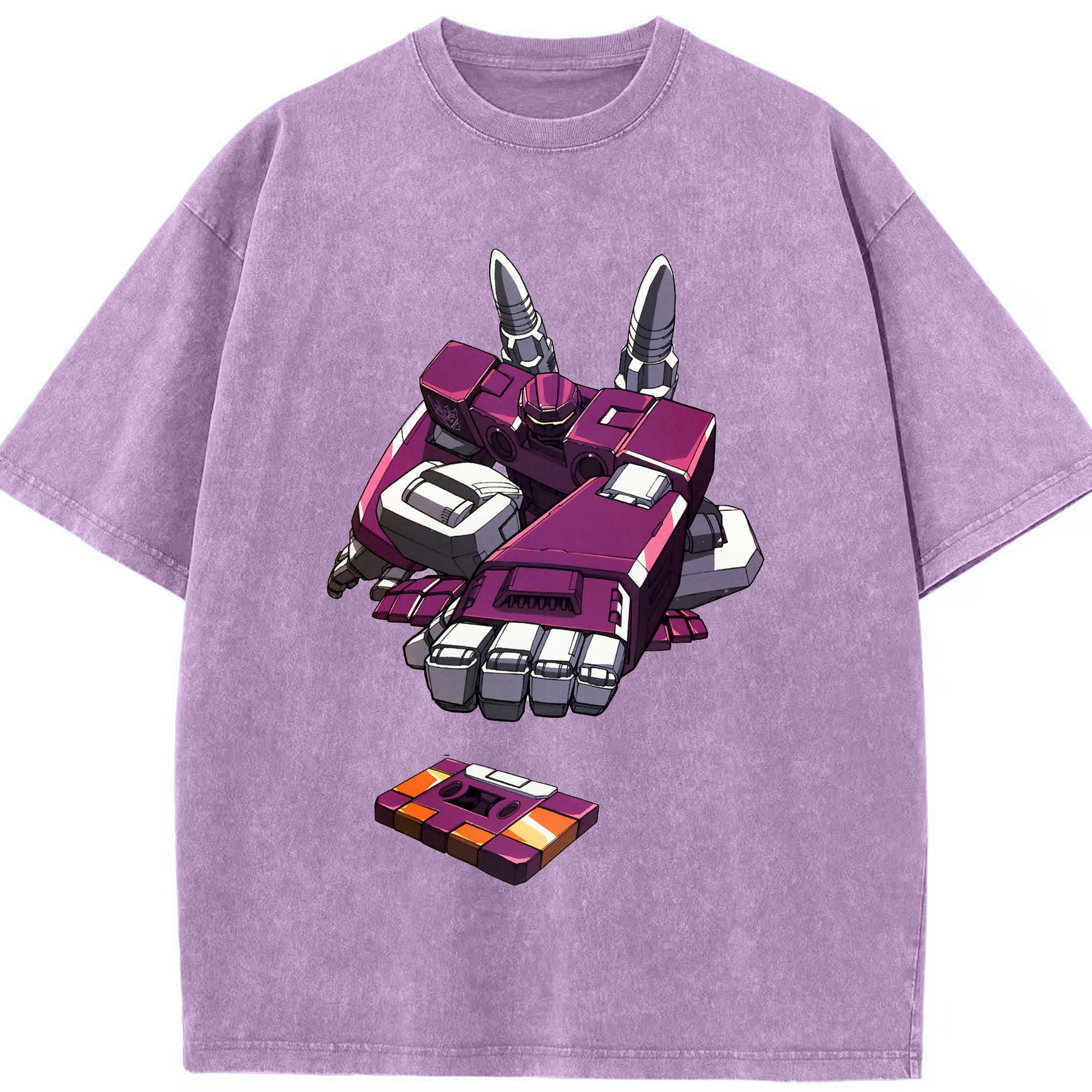 （画像用）  綿100% ヴィンテージ風 半袖Tシャツ（フロントプリント）