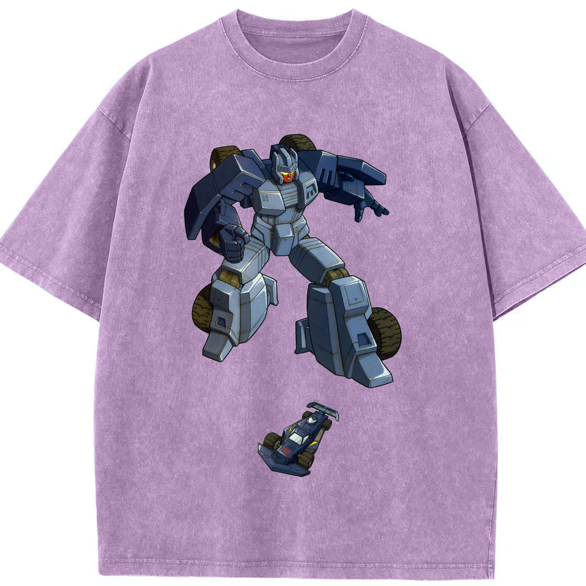 （画像用）  綿100% ヴィンテージ風 半袖Tシャツ（フロントプリント）