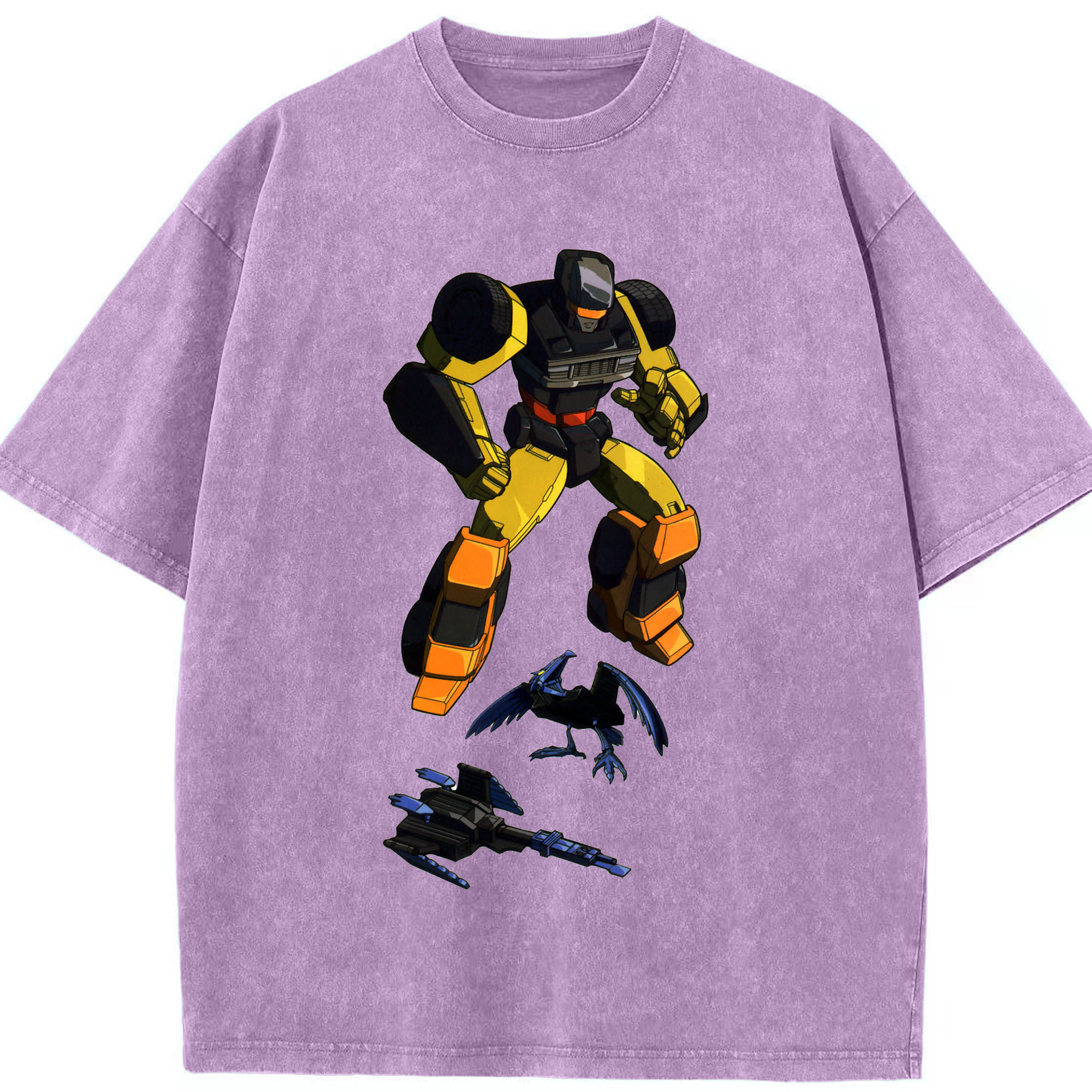 （画像用）  綿100% ヴィンテージ風 半袖Tシャツ（フロントプリント）