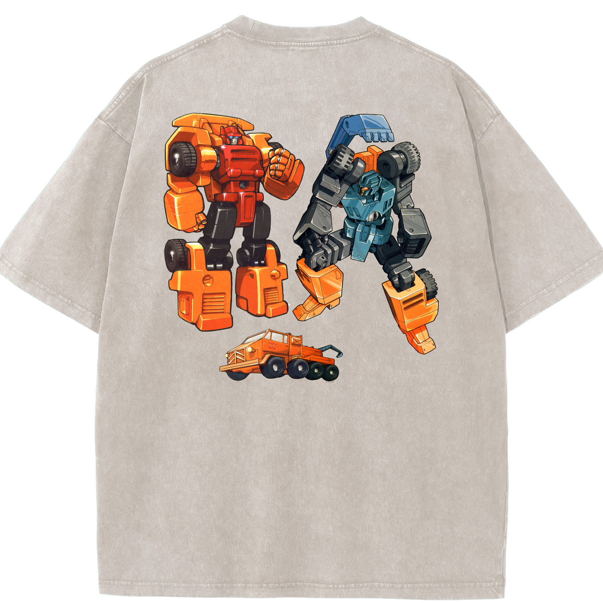 （画像用）  綿100% ヴィンテージ風 半袖Tシャツ（背面プリント）