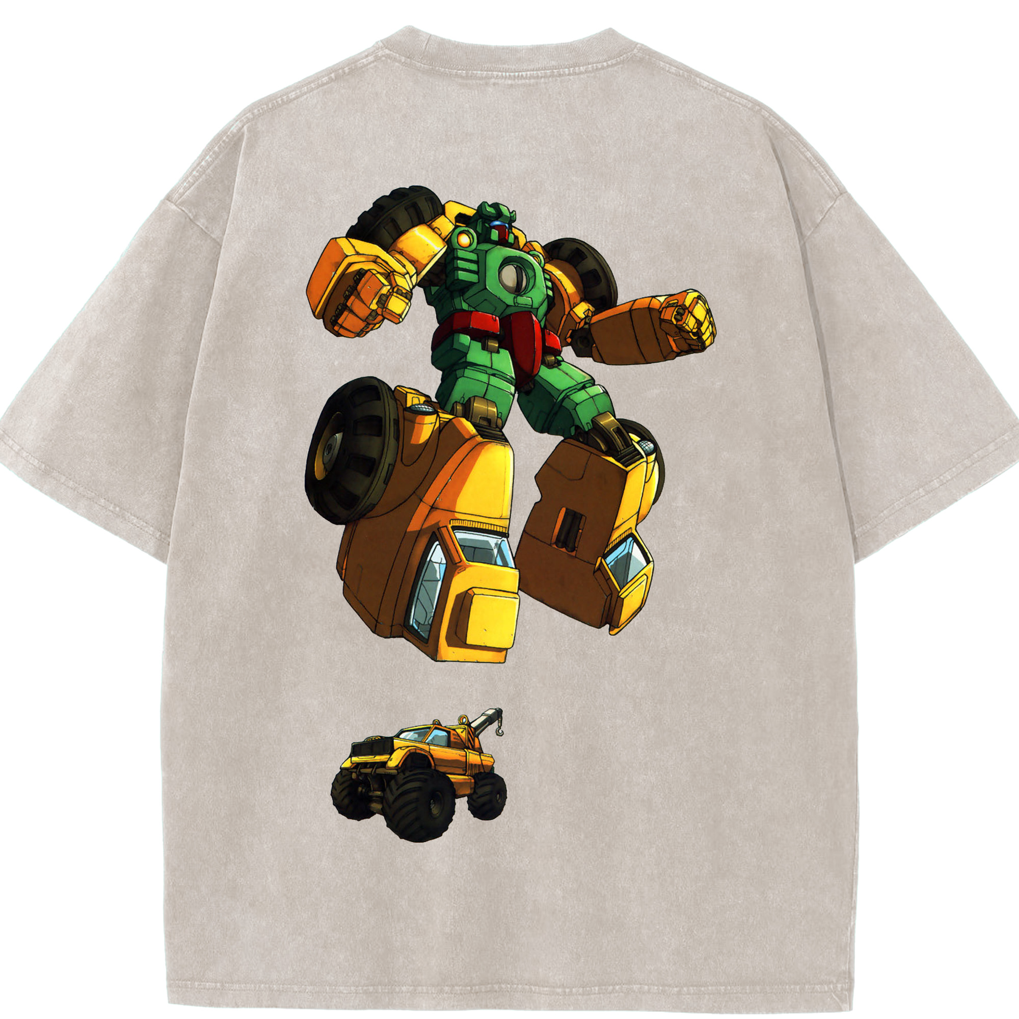 （画像用）  綿100% ヴィンテージ風 半袖Tシャツ（背面プリント）