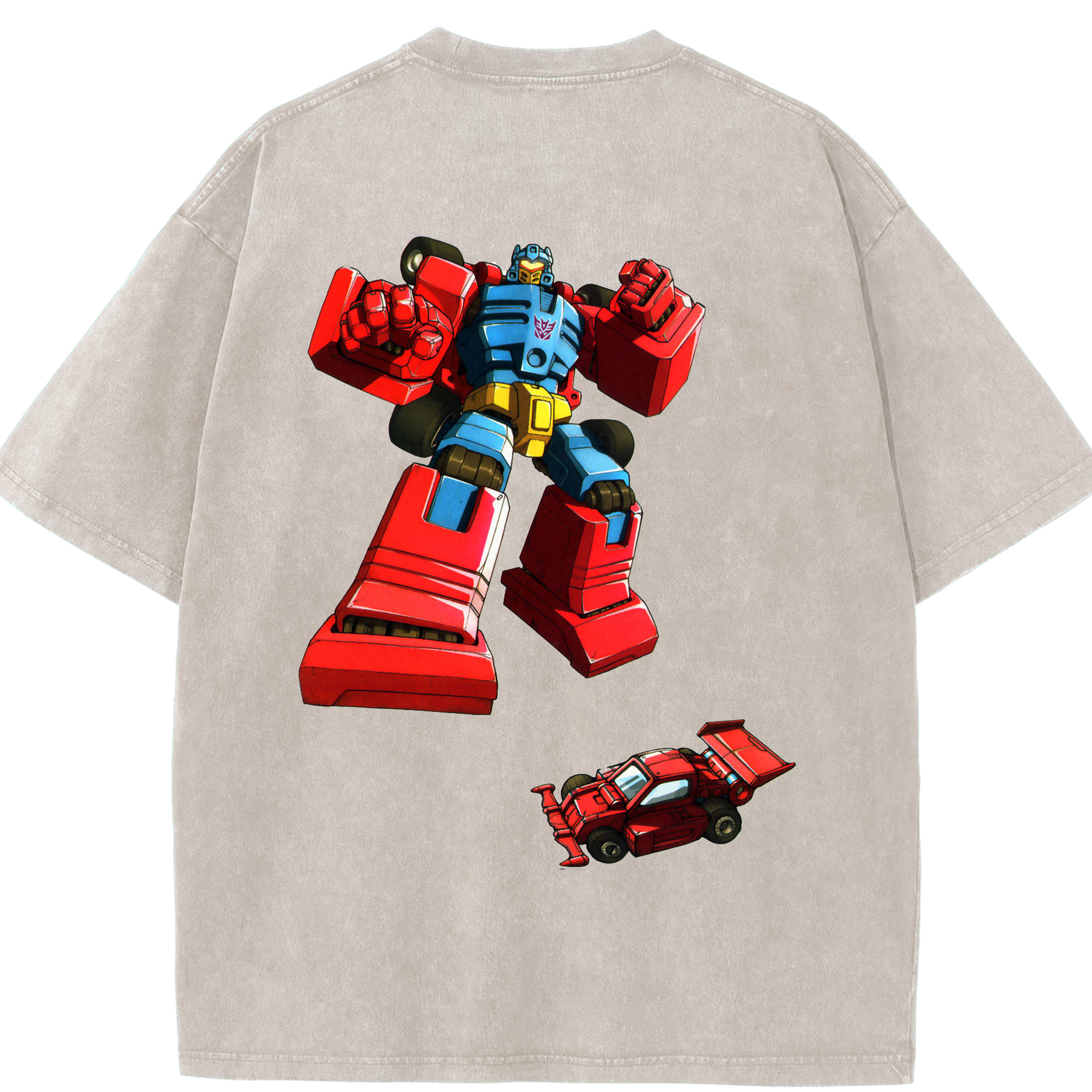 （画像用）  綿100% ヴィンテージ風 半袖Tシャツ（背面プリント）