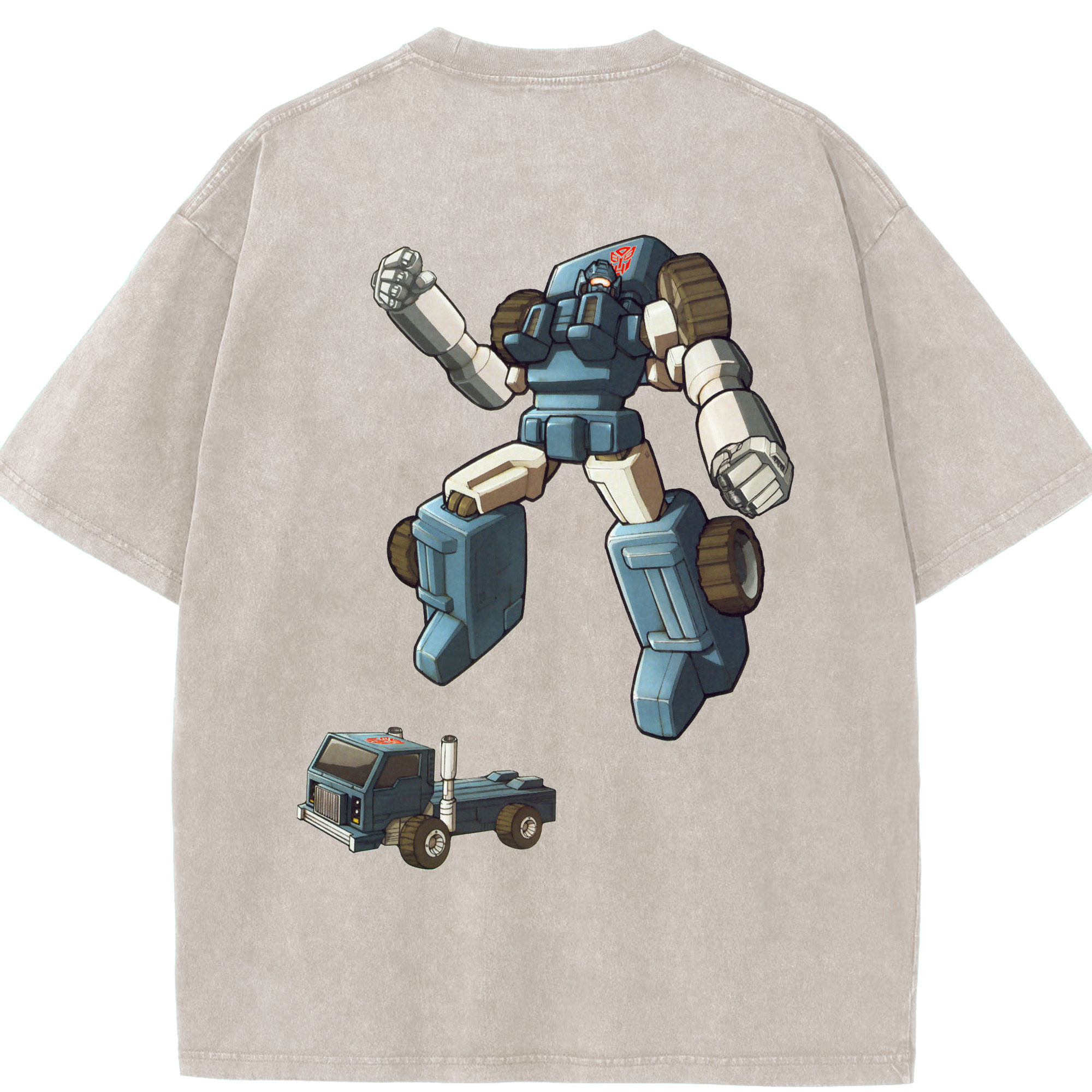 （画像用）  綿100% ヴィンテージ風 半袖Tシャツ（背面プリント）
