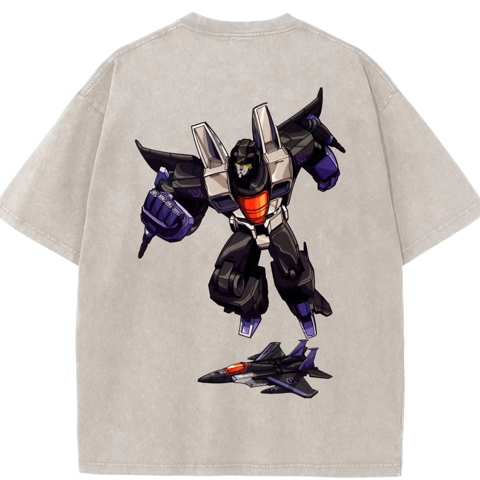 （画像用）  綿100% ヴィンテージ風 半袖Tシャツ（背面プリント）