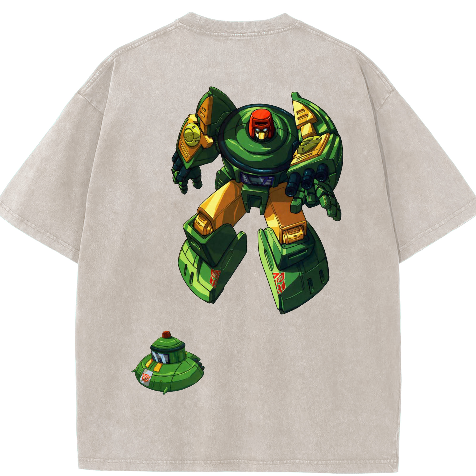 （画像用）  綿100% ヴィンテージ風 半袖Tシャツ（背面プリント）