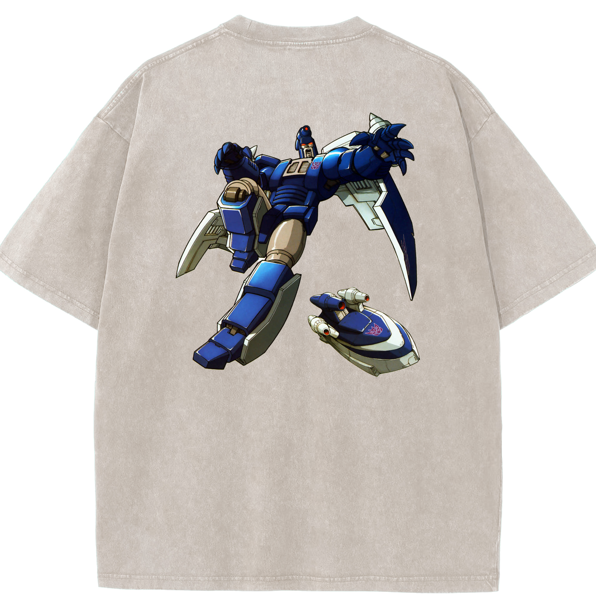 （画像用）  綿100% ヴィンテージ風 半袖Tシャツ（背面プリント）