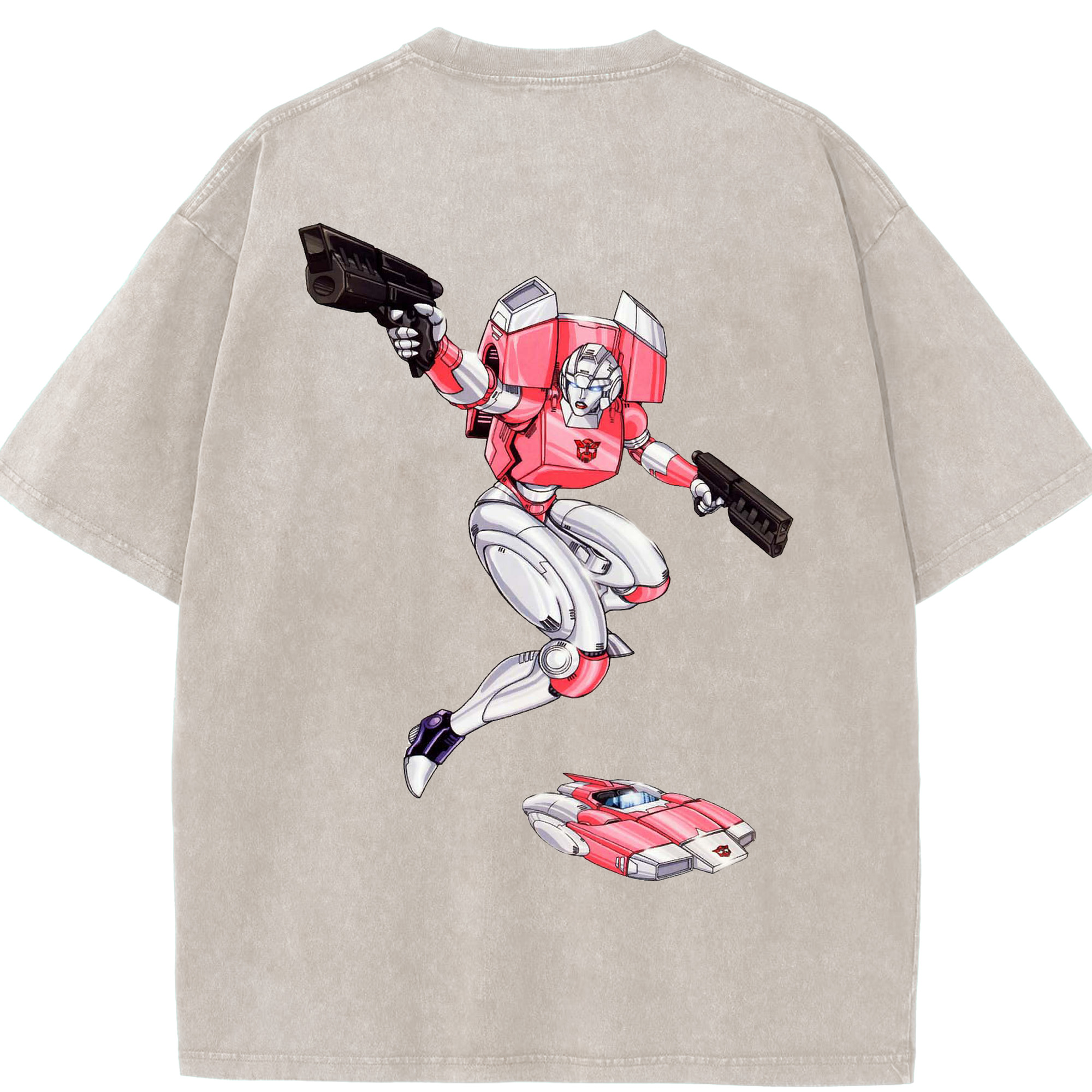 （画像用）  綿100% ヴィンテージ風 半袖Tシャツ（背面プリント）