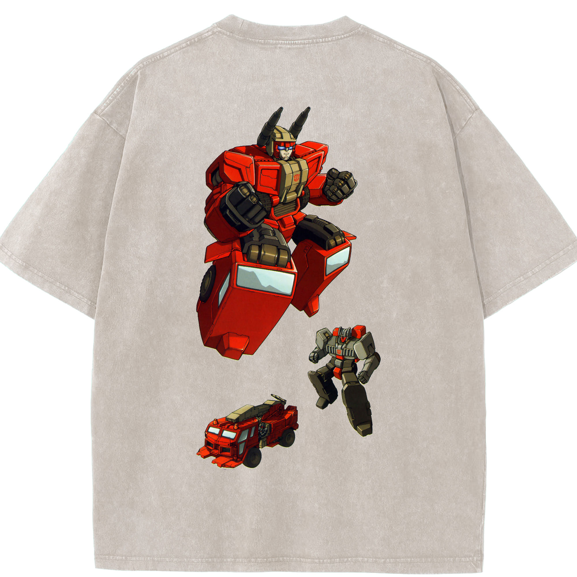 （画像用）  綿100% ヴィンテージ風 半袖Tシャツ（背面プリント）