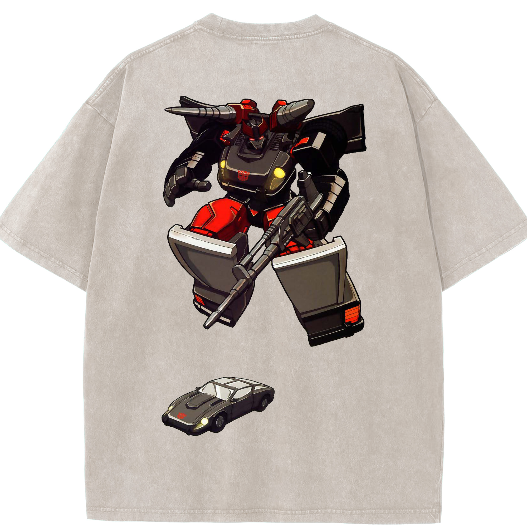 （画像用）  綿100% ヴィンテージ風 半袖Tシャツ（背面プリント）