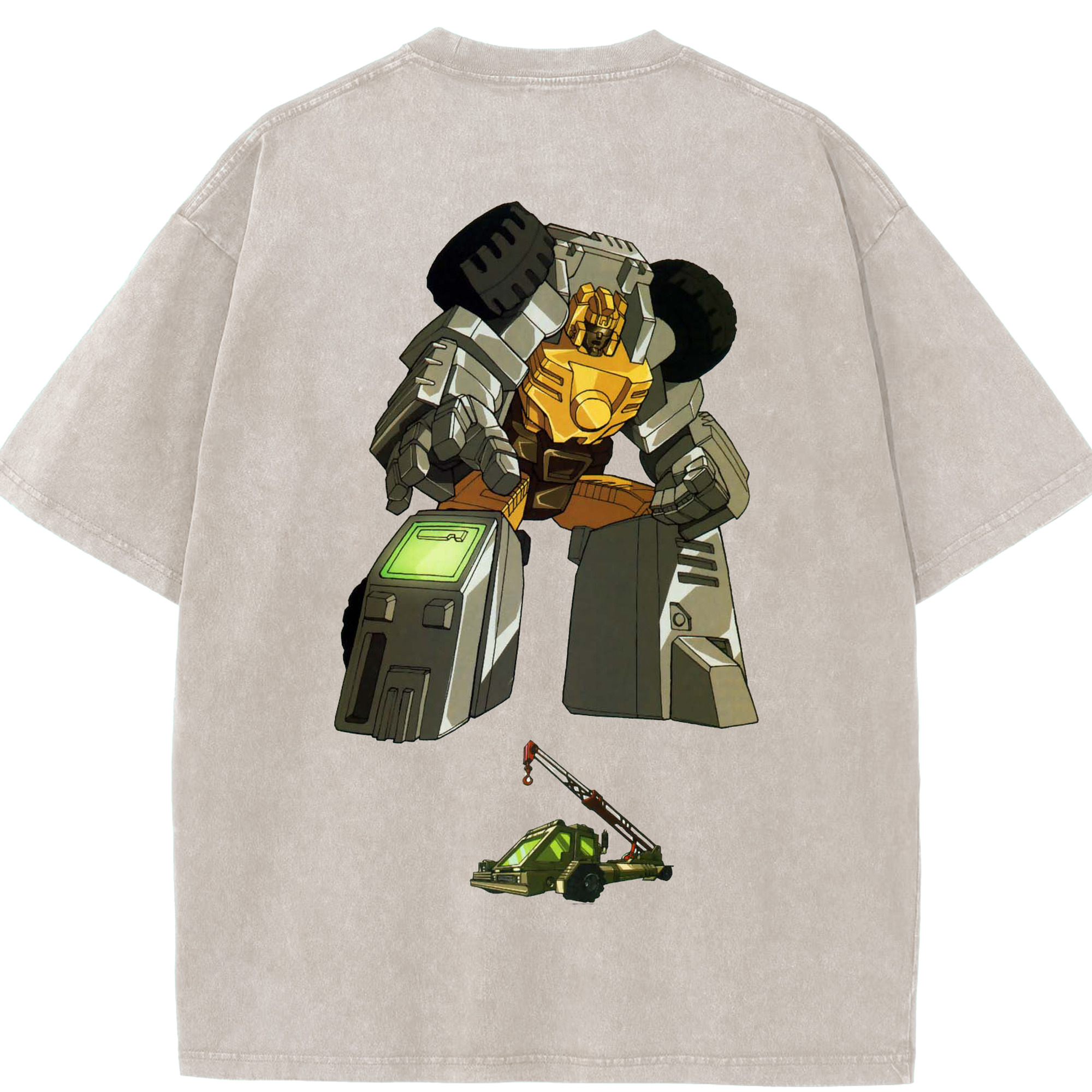 （画像用）  綿100% ヴィンテージ風 半袖Tシャツ（背面プリント）