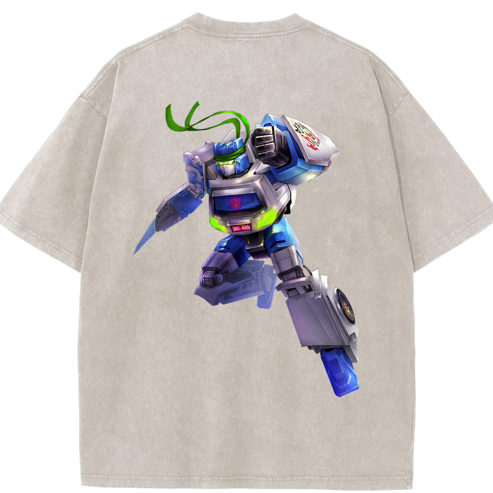 （画像用）  綿100% ヴィンテージ風 半袖Tシャツ（背面プリント）