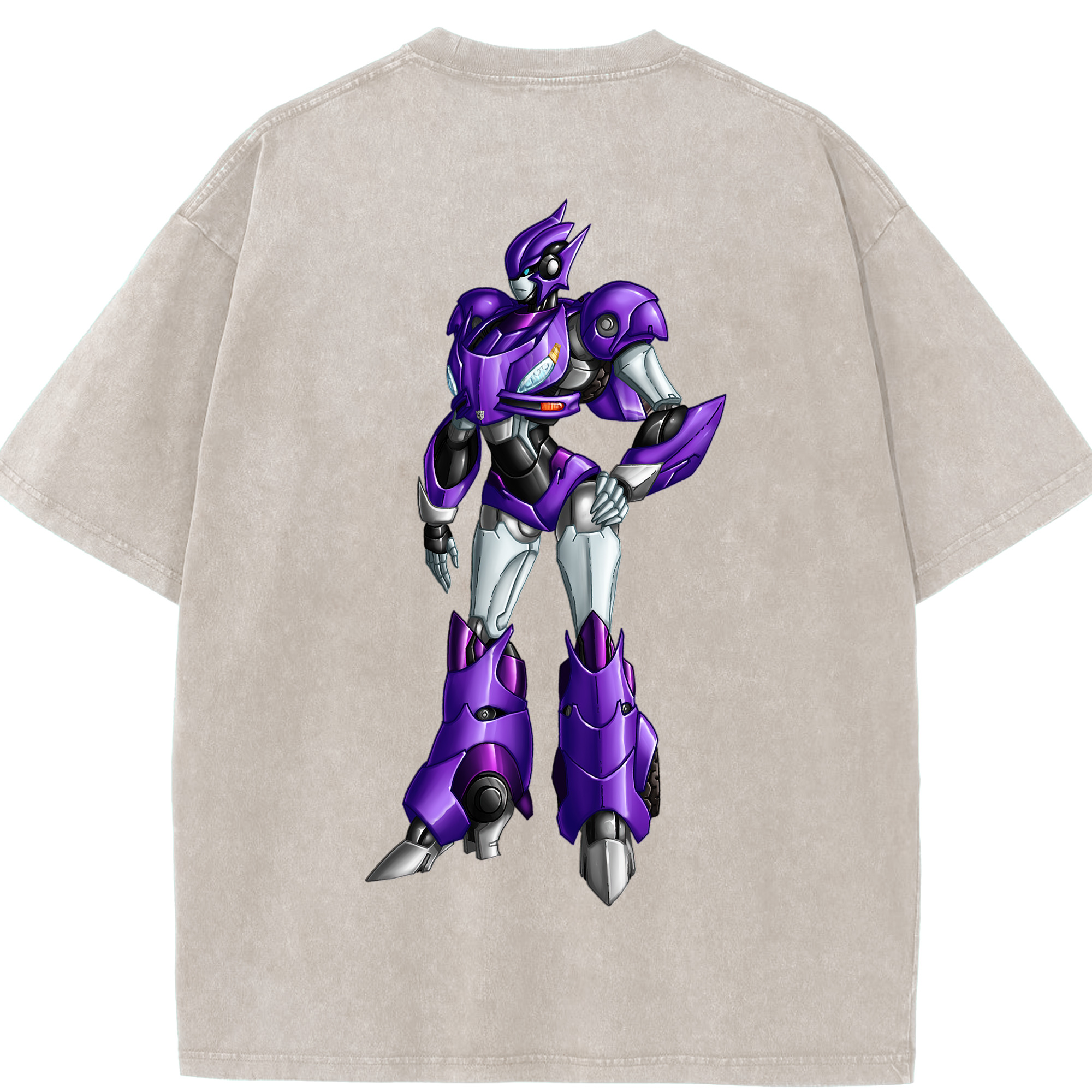 （画像用）  綿100% ヴィンテージ風 半袖Tシャツ（背面プリント）