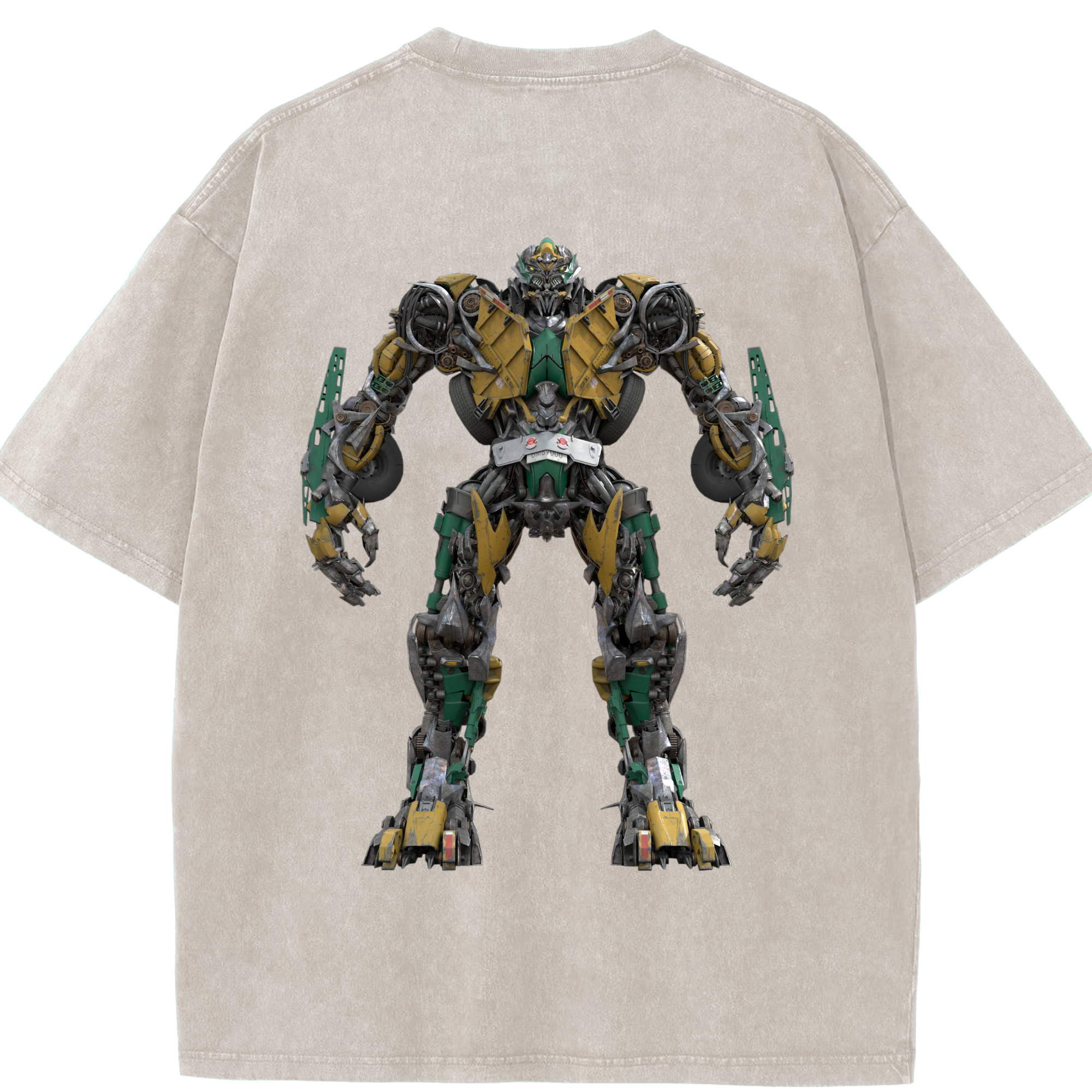 （画像用）  綿100% ヴィンテージ風 半袖Tシャツ（背面プリント）