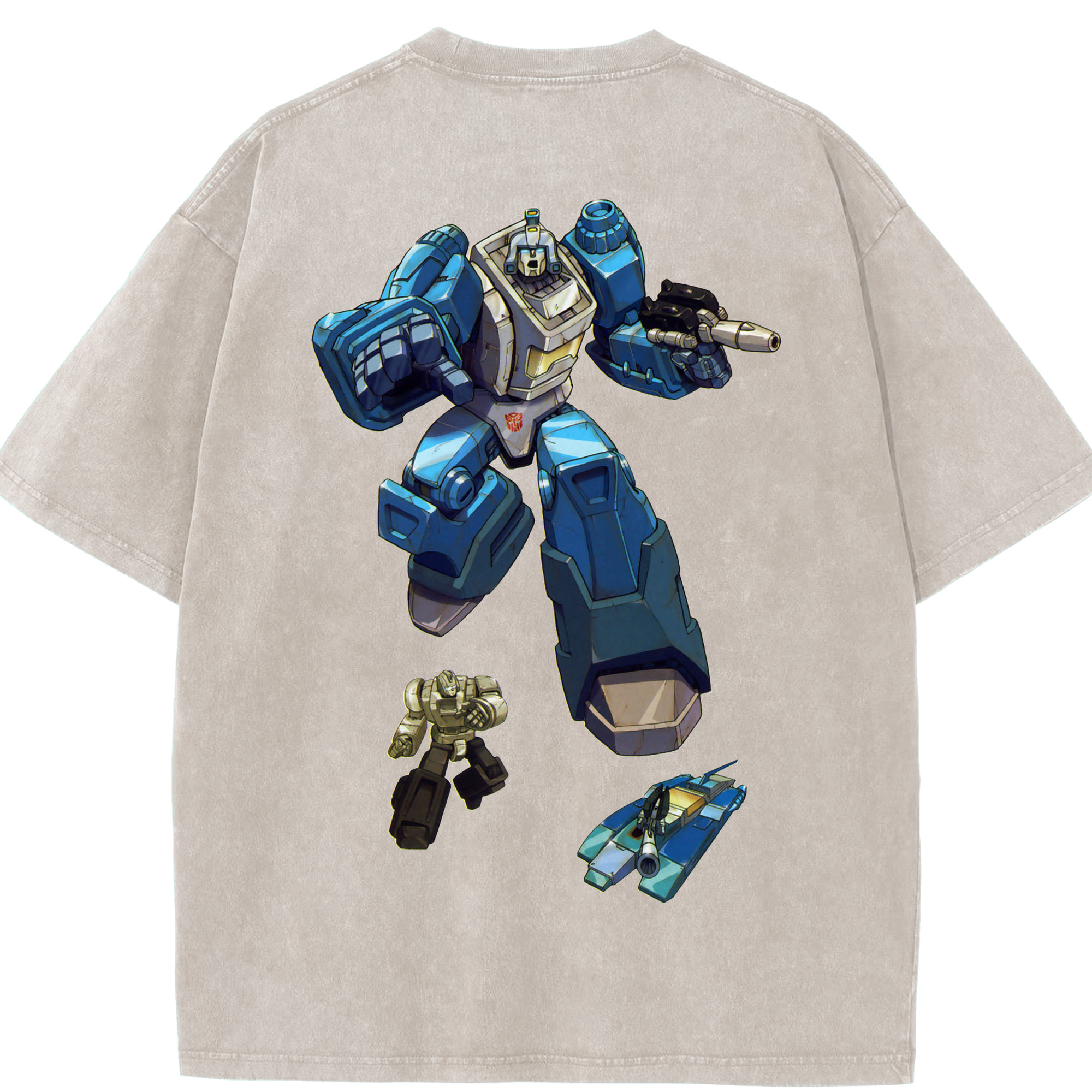 （画像用）  綿100% ヴィンテージ風 半袖Tシャツ（背面プリント）