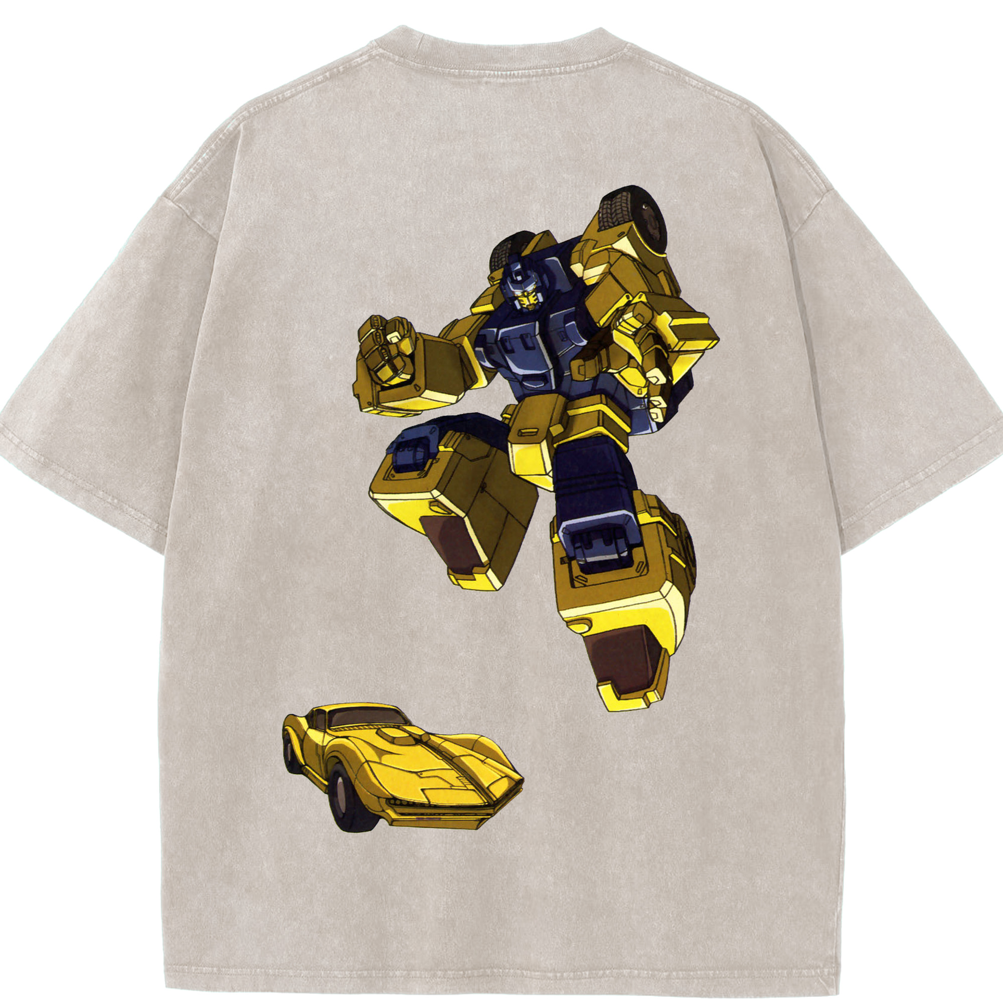 （画像用）  綿100% ヴィンテージ風 半袖Tシャツ（背面プリント）