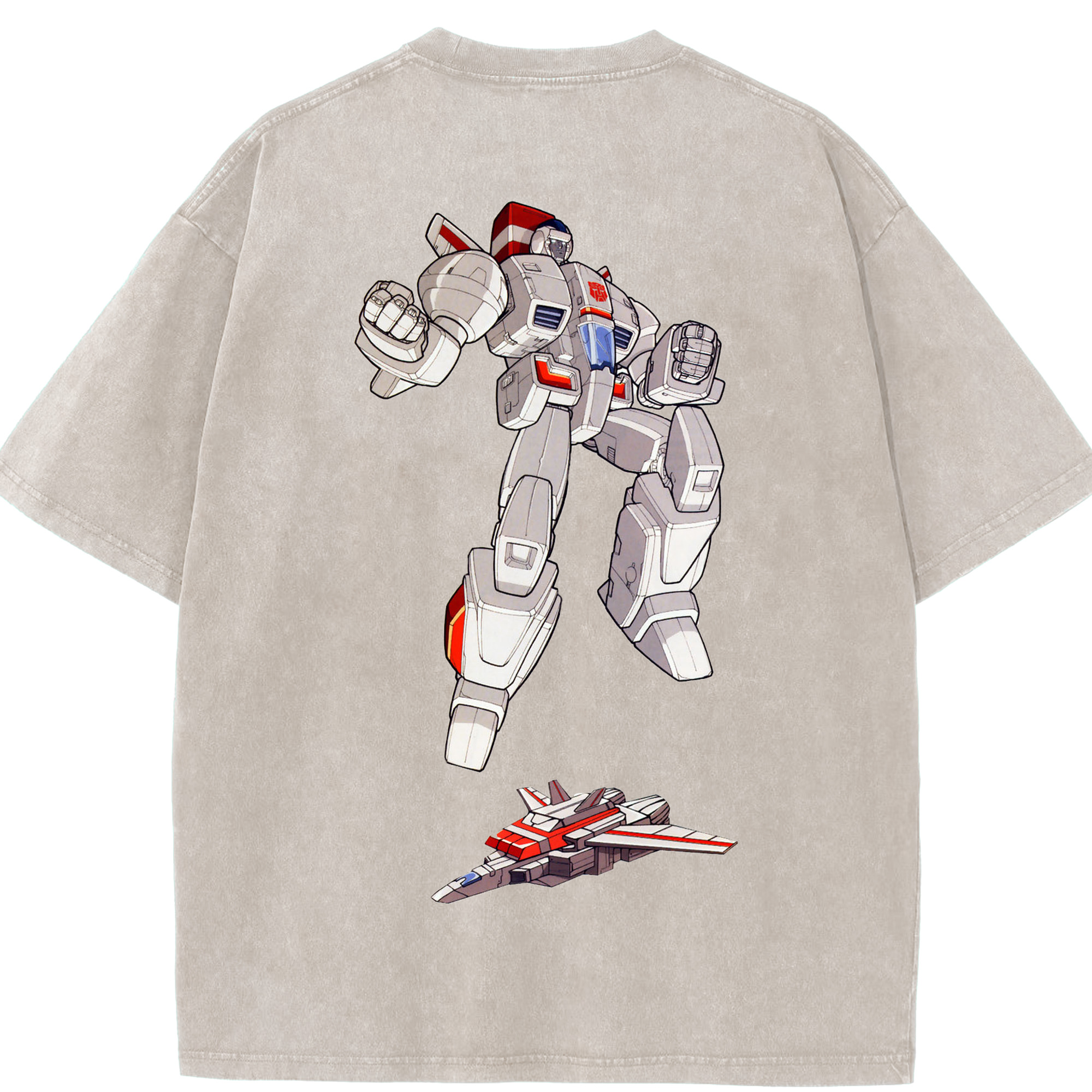 （画像用）  綿100% ヴィンテージ風 半袖Tシャツ（背面プリント）