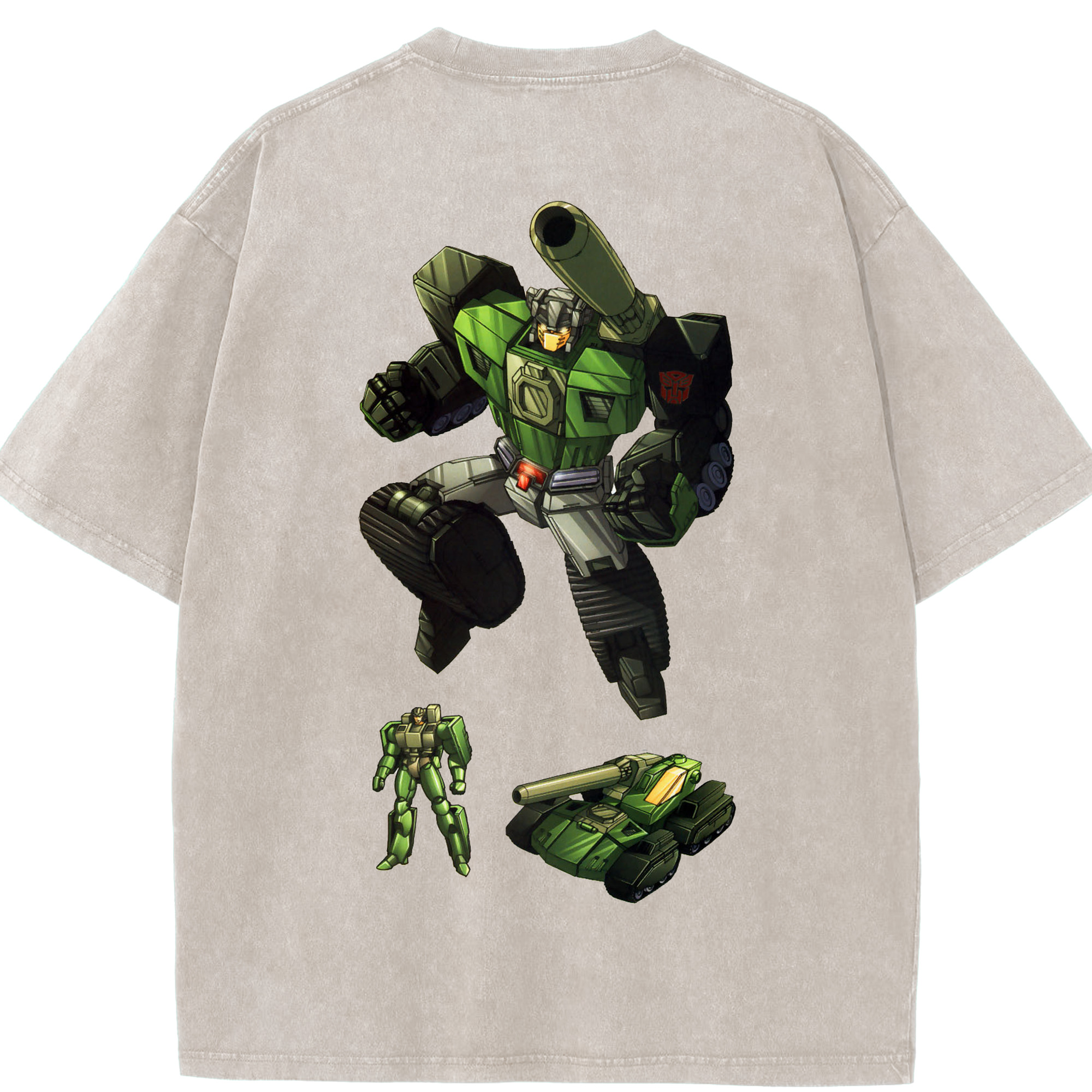 （画像用）  綿100% ヴィンテージ風 半袖Tシャツ（背面プリント）