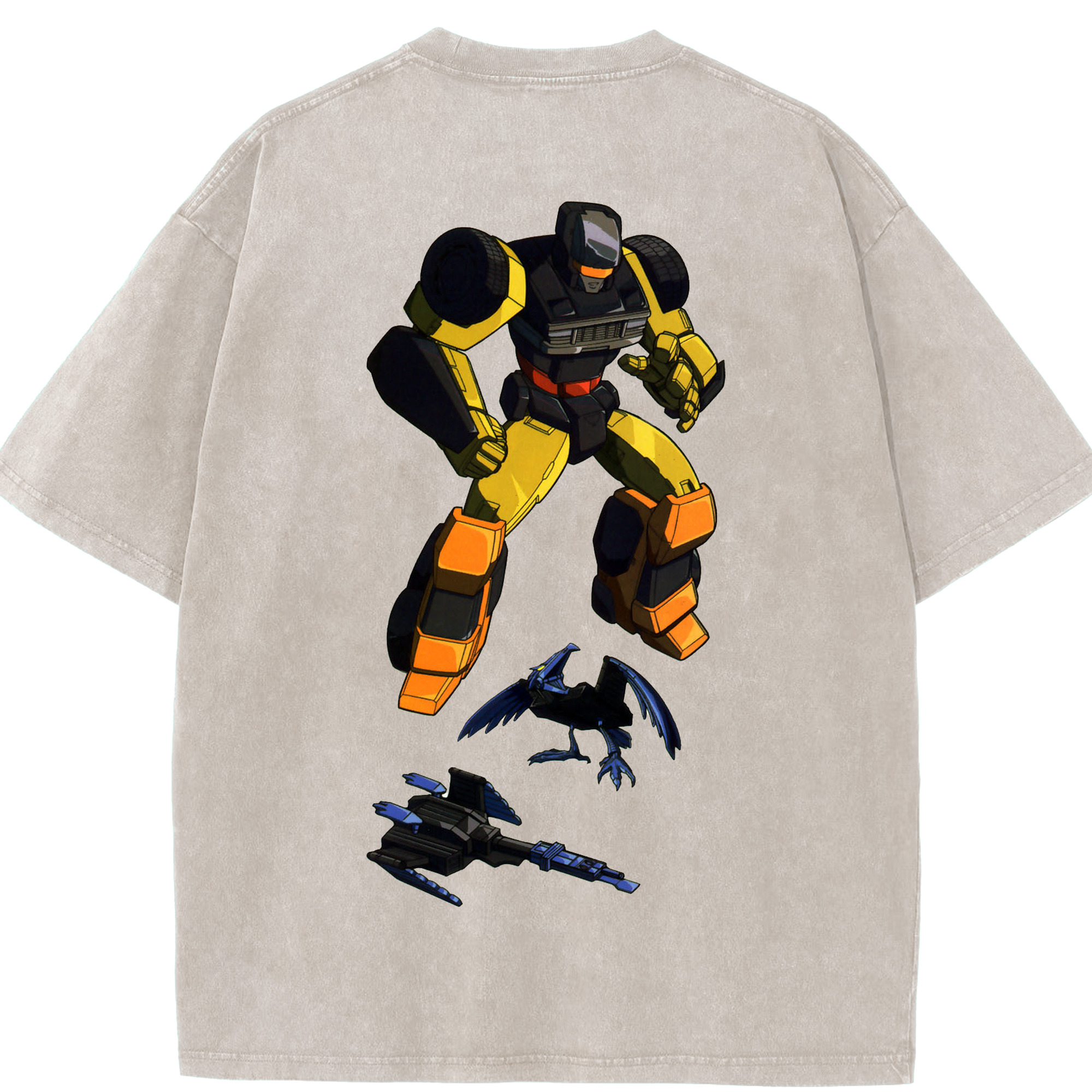 （画像用）  綿100% ヴィンテージ風 半袖Tシャツ（背面プリント）