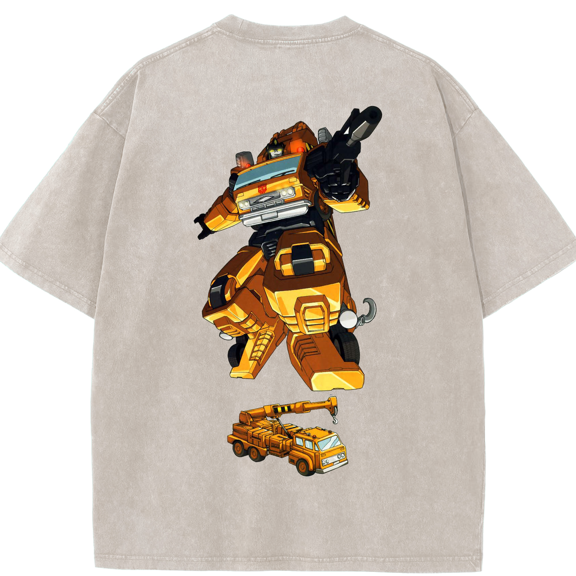 （画像用）  綿100% ヴィンテージ風 半袖Tシャツ（背面プリント）