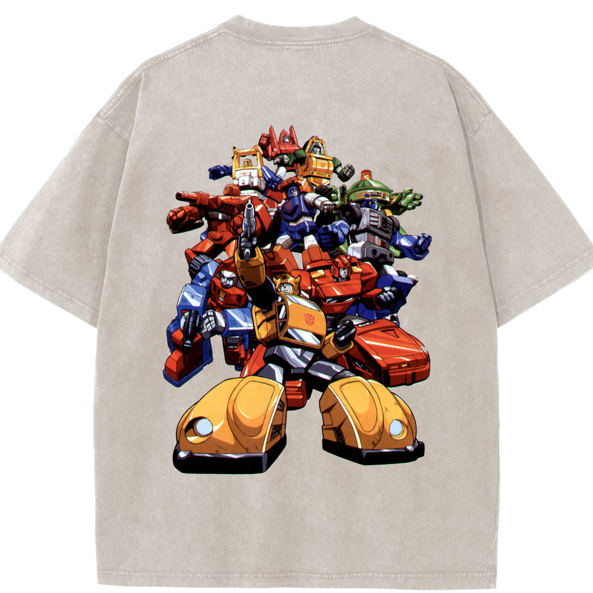 （画像用）  綿100% ヴィンテージ風 半袖Tシャツ（背面プリント）