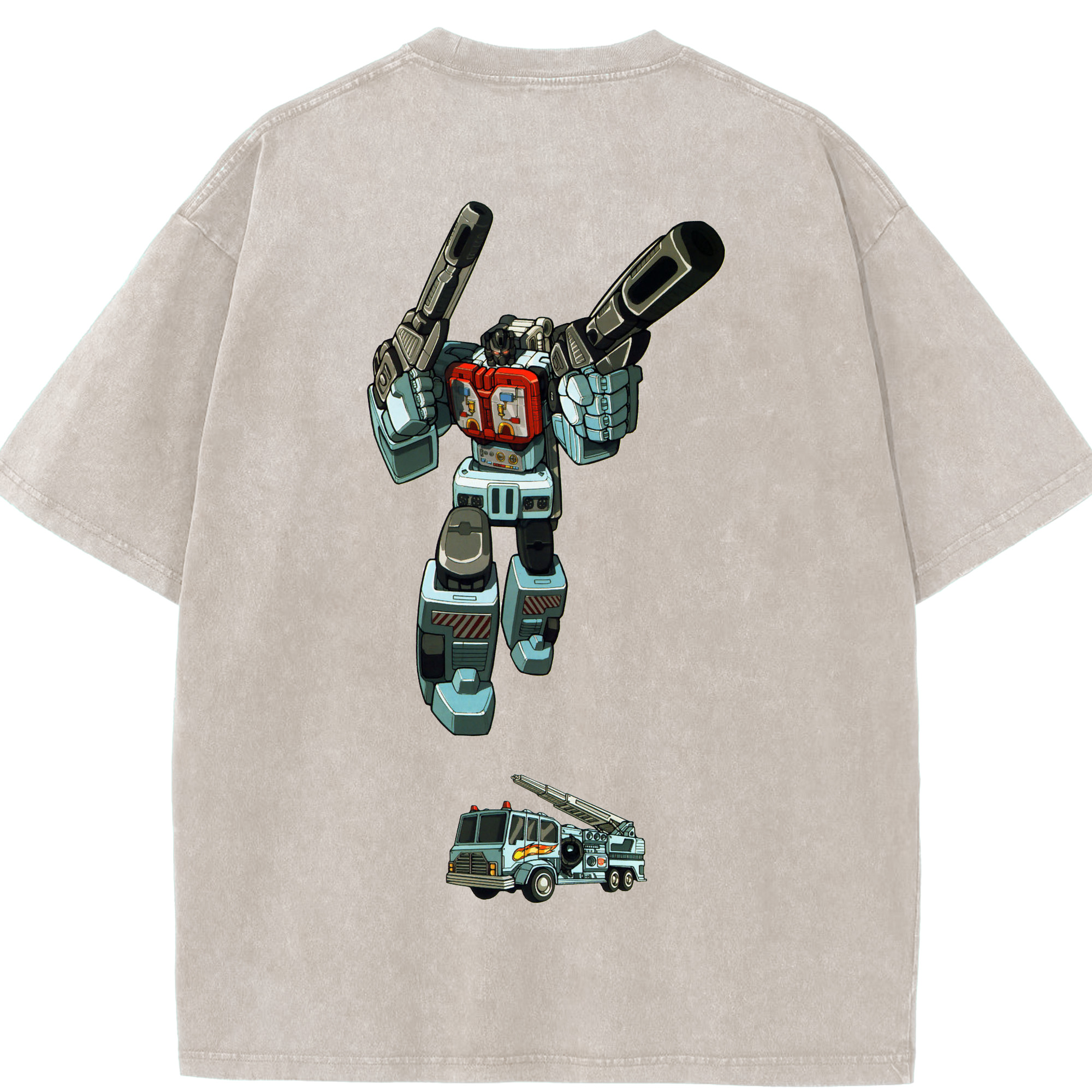 （画像用）  綿100% ヴィンテージ風 半袖Tシャツ（背面プリント）