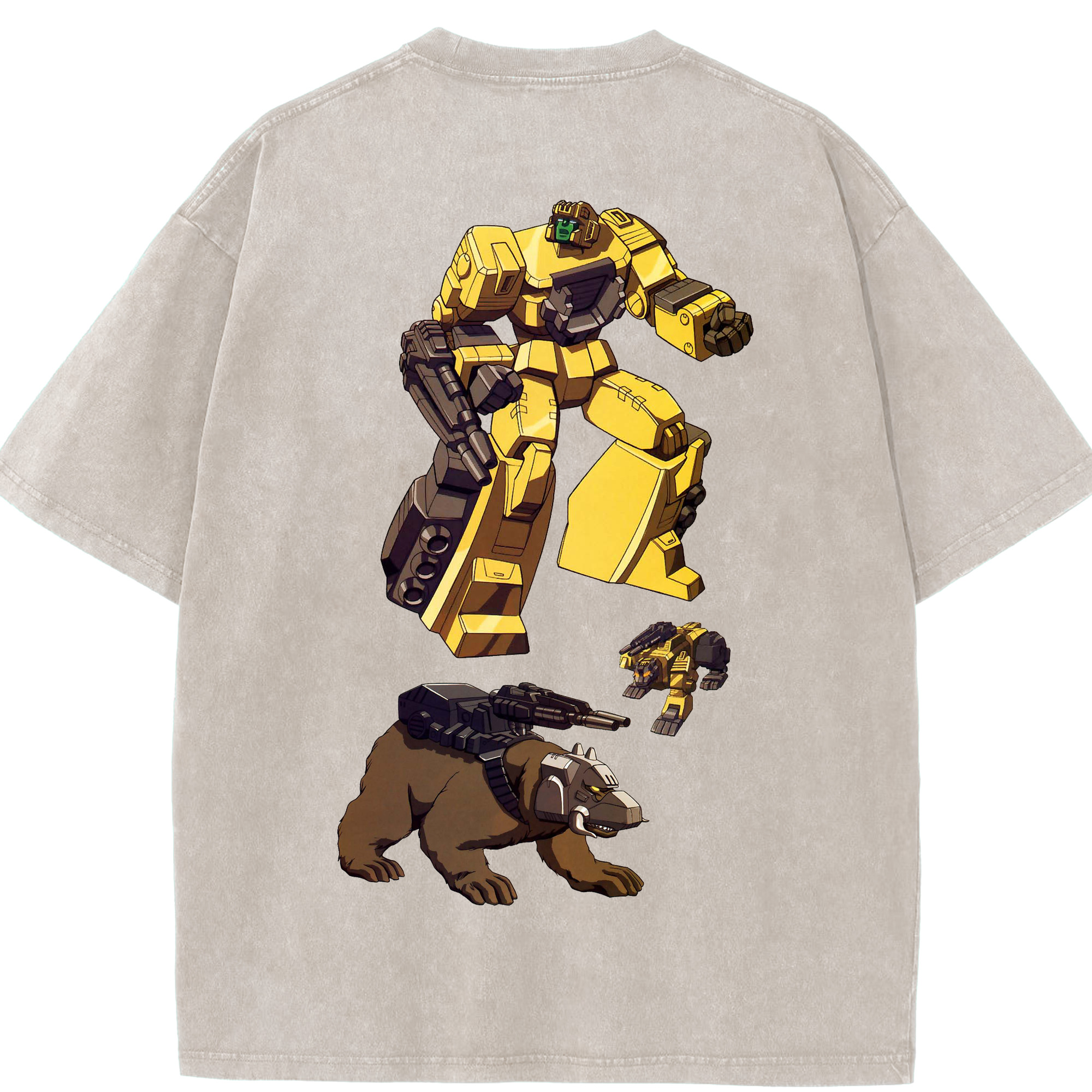（画像用）  綿100% ヴィンテージ風 半袖Tシャツ（背面プリント）