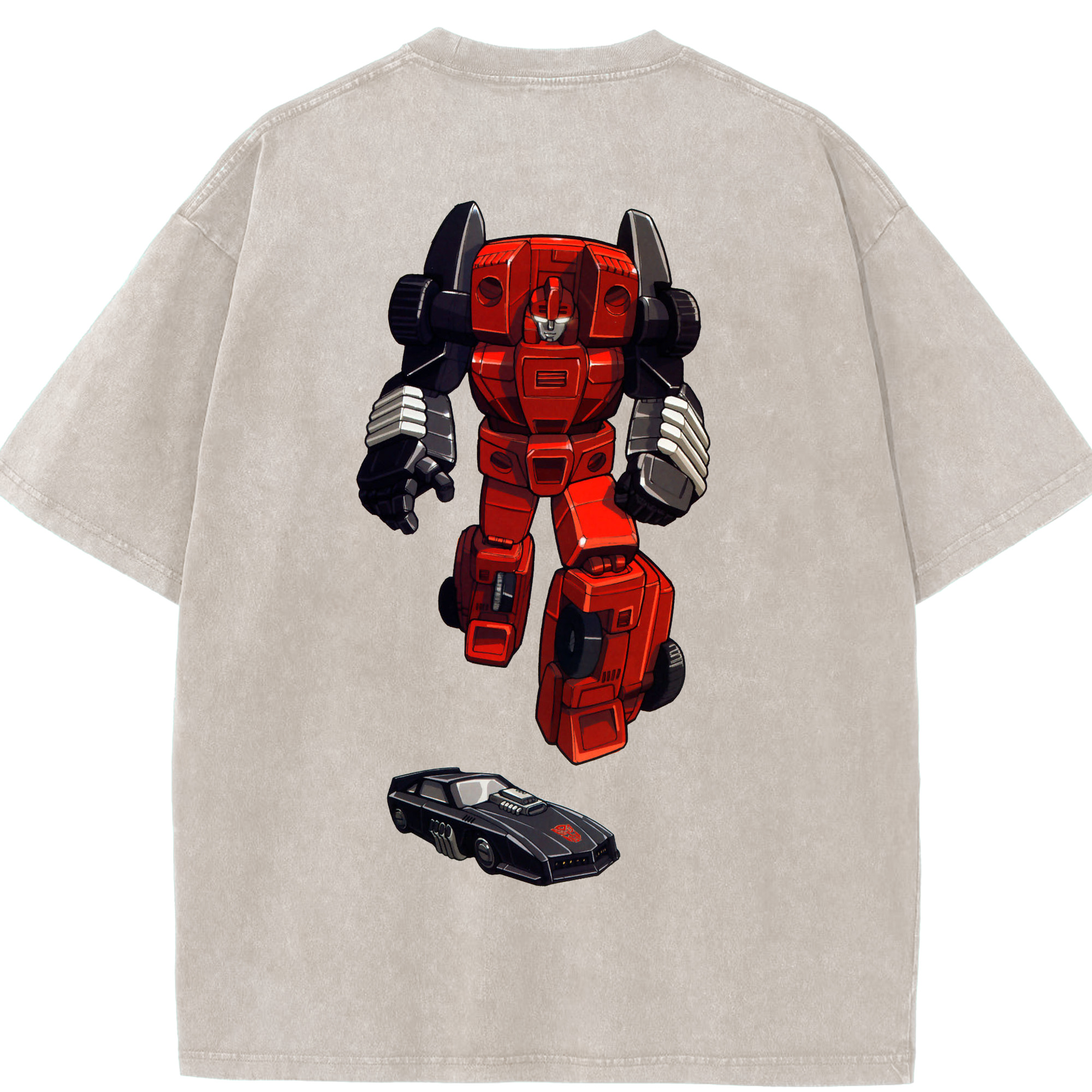 （画像用）  綿100% ヴィンテージ風 半袖Tシャツ（背面プリント）