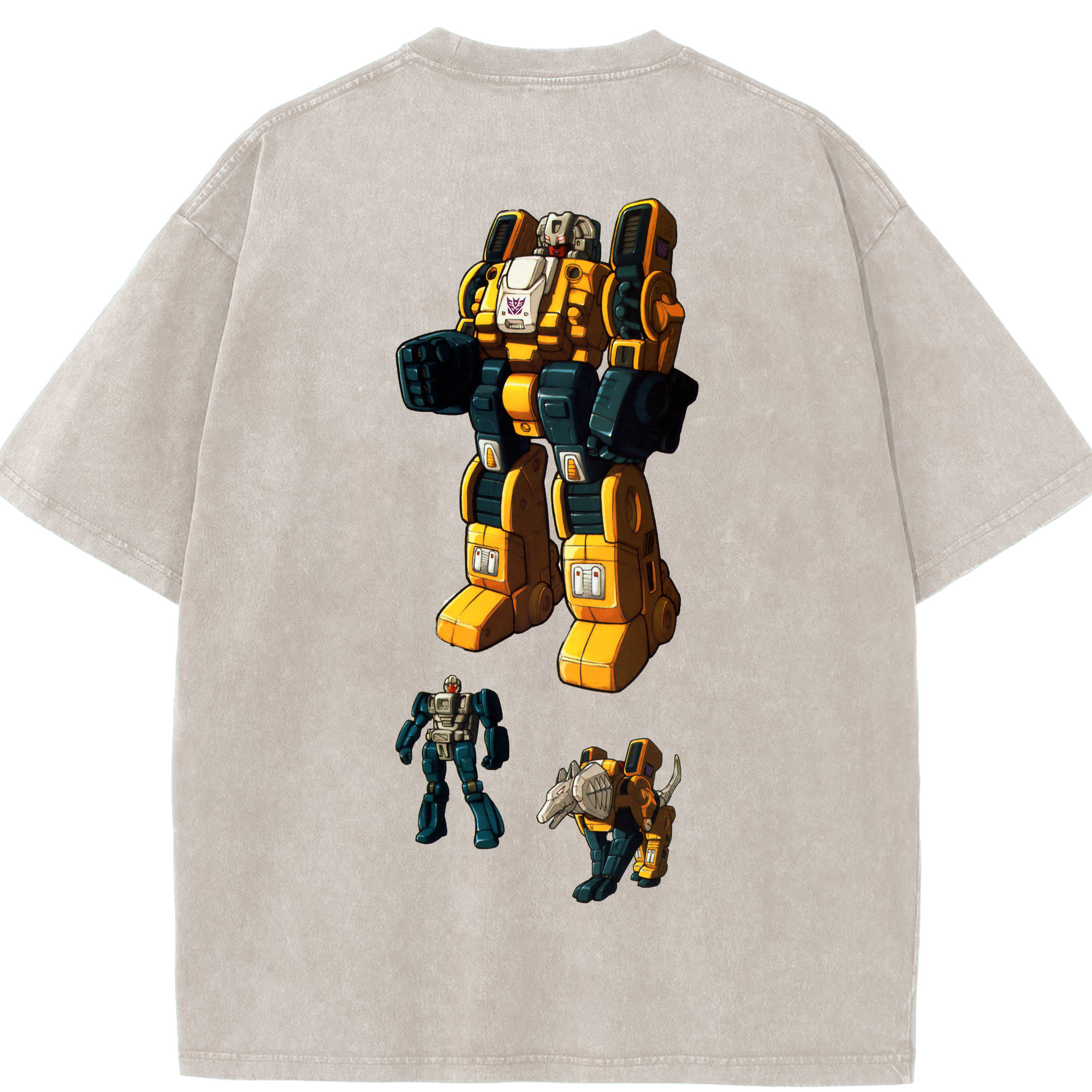 （画像用）  綿100% ヴィンテージ風 半袖Tシャツ（背面プリント）