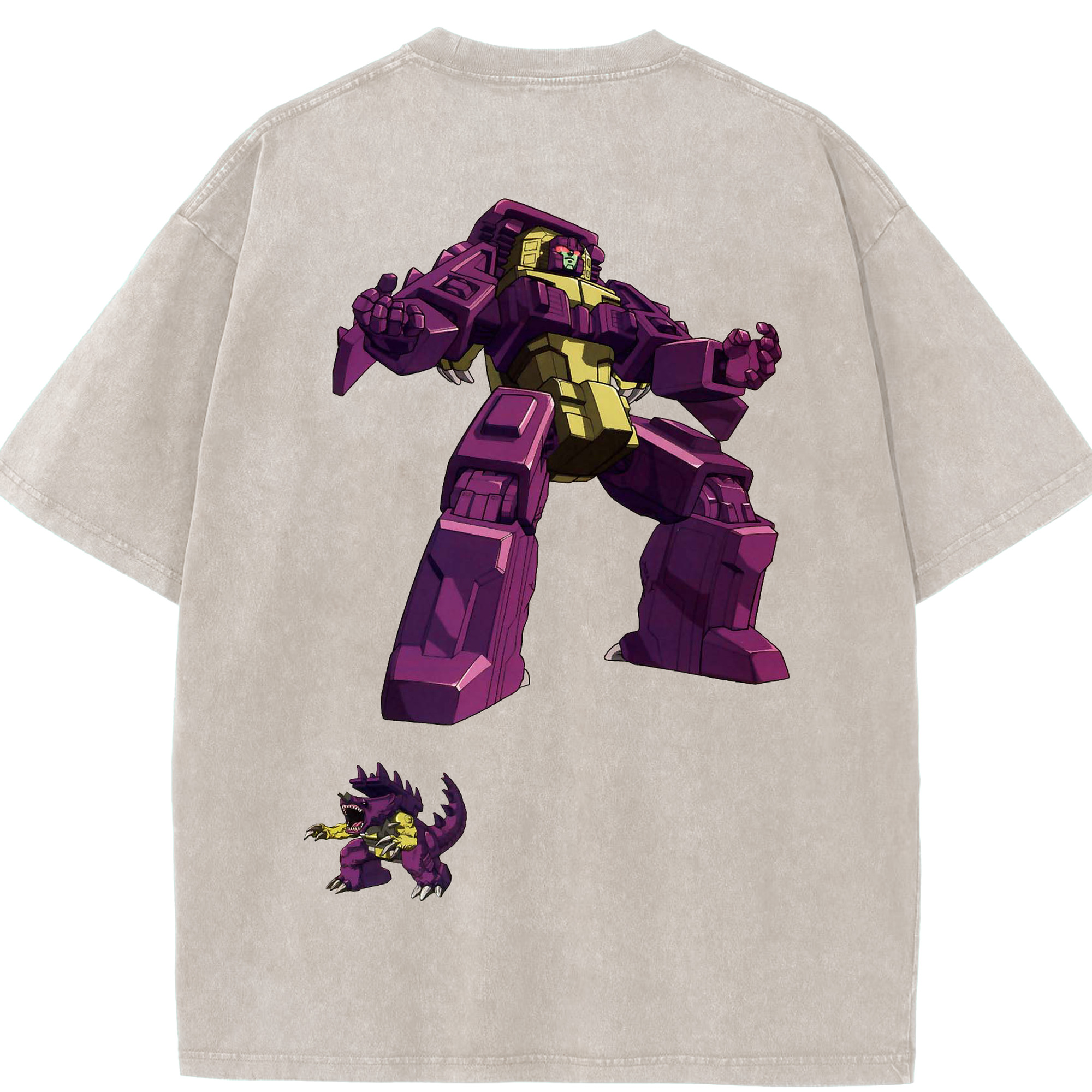 （画像用）  綿100% ヴィンテージ風 半袖Tシャツ（背面プリント）