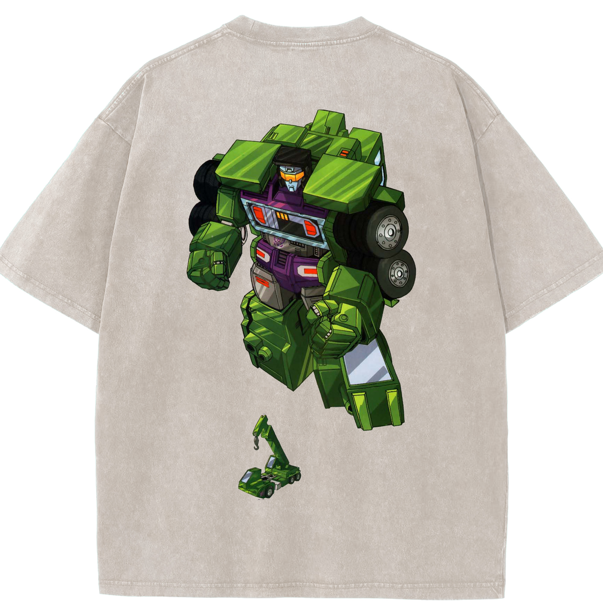 （画像用）  綿100% ヴィンテージ風 半袖Tシャツ（背面プリント）