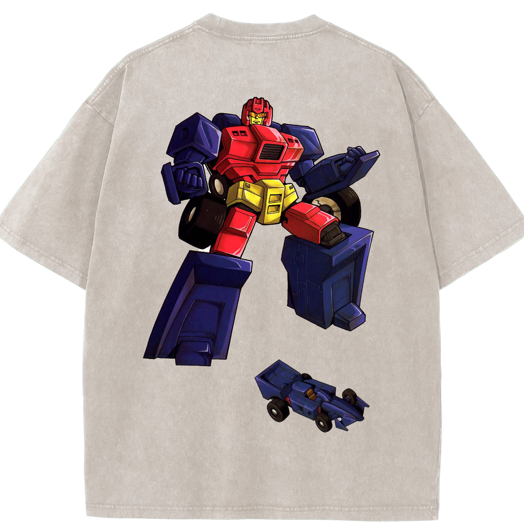 （画像用）  綿100% ヴィンテージ風 半袖Tシャツ（背面プリント）