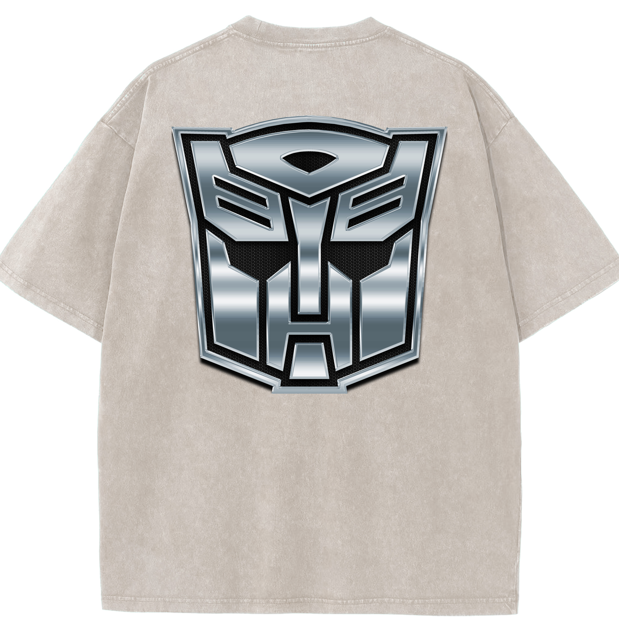 （画像用）  綿100% ヴィンテージ風 半袖Tシャツ（背面プリント）